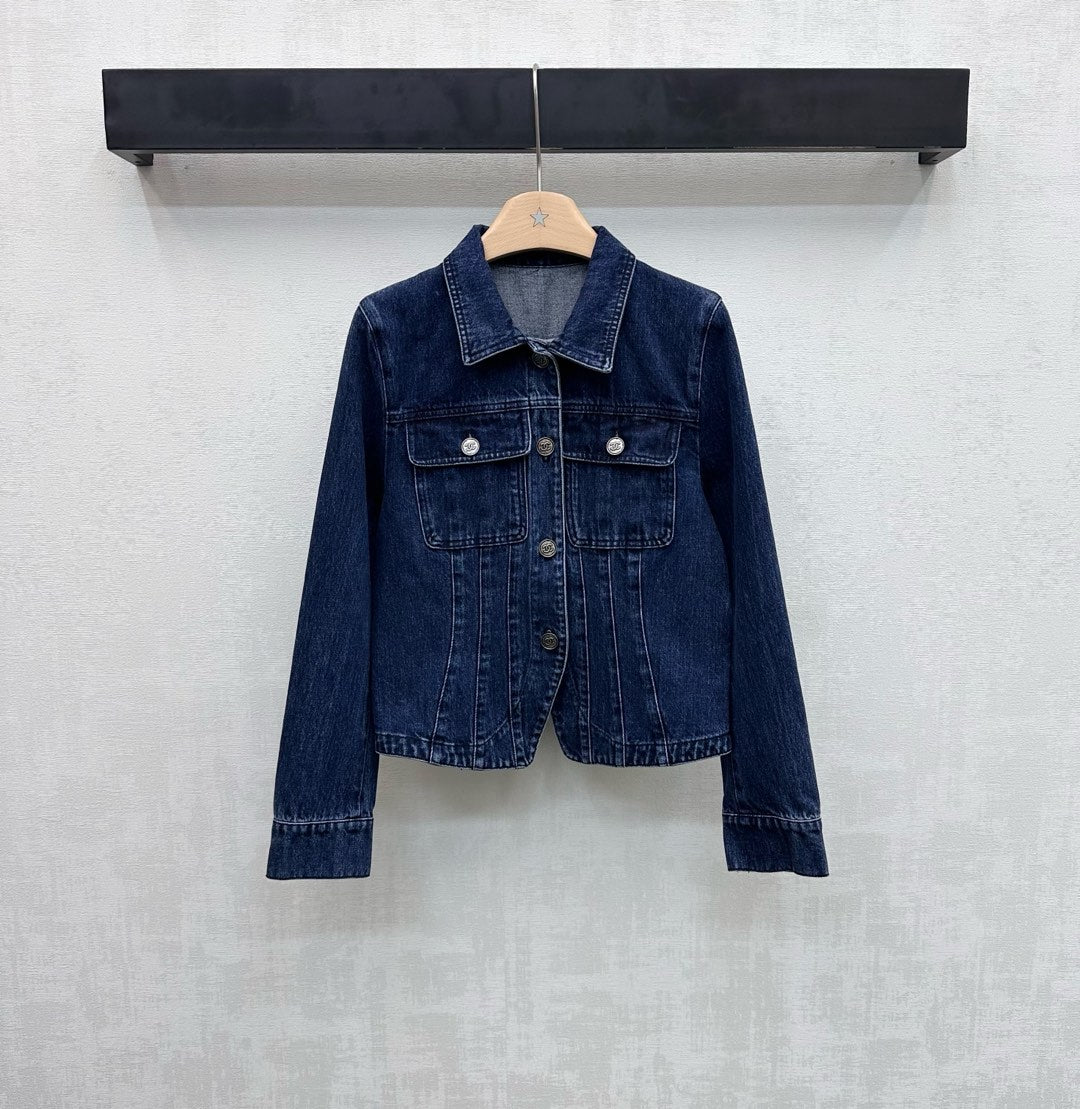 26NEW Collared Slim Fit Denim Jacket
