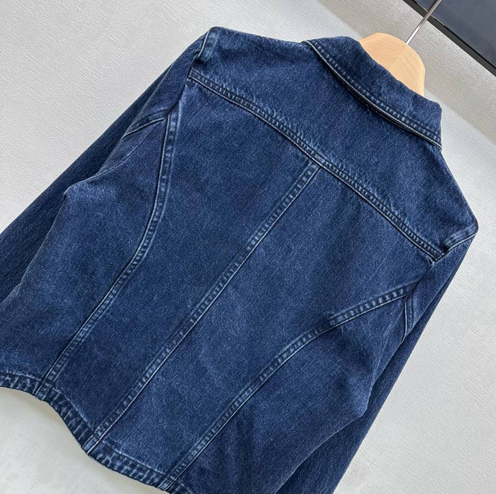 26NEW Collared Slim Fit Denim Jacket