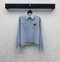 26NEW Striped Collared Shirt