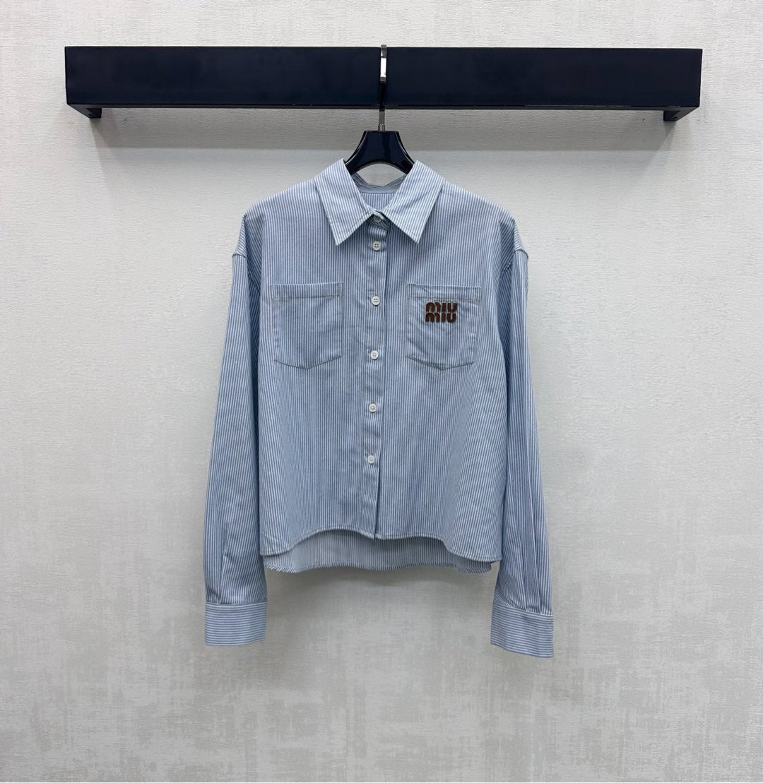 26NEW Striped Collared Shirt
