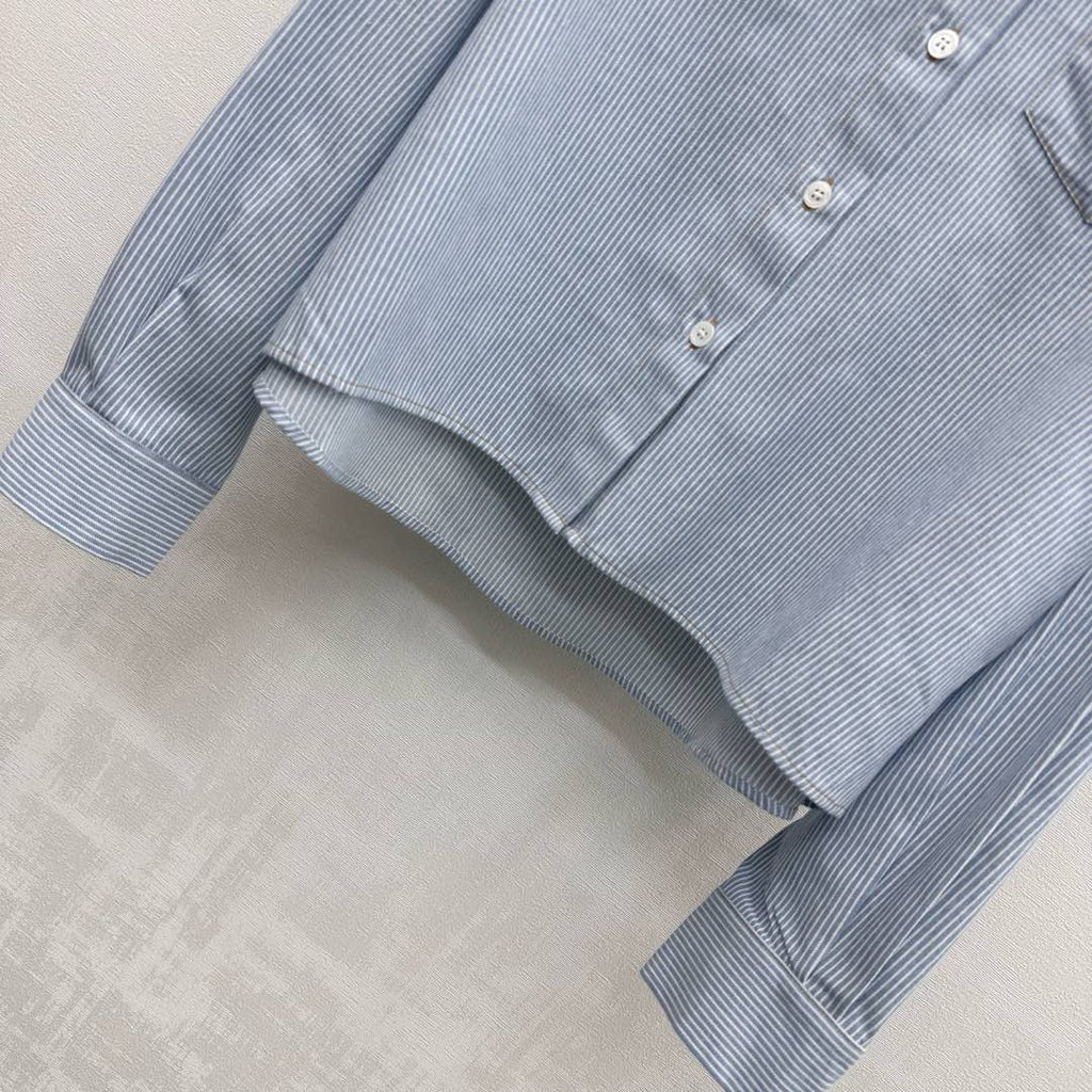 26NEW Striped Collared Shirt