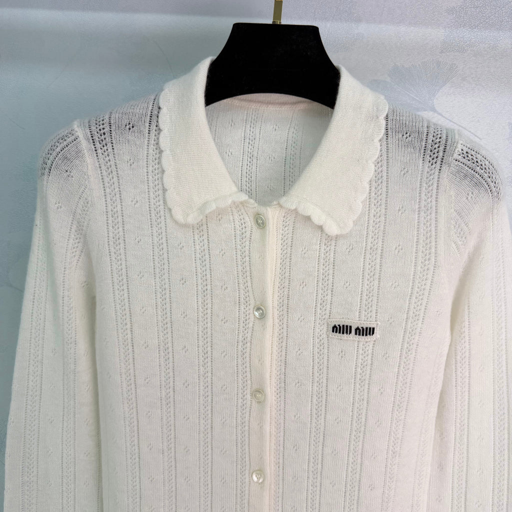 26NEW off-white knitted cardigan