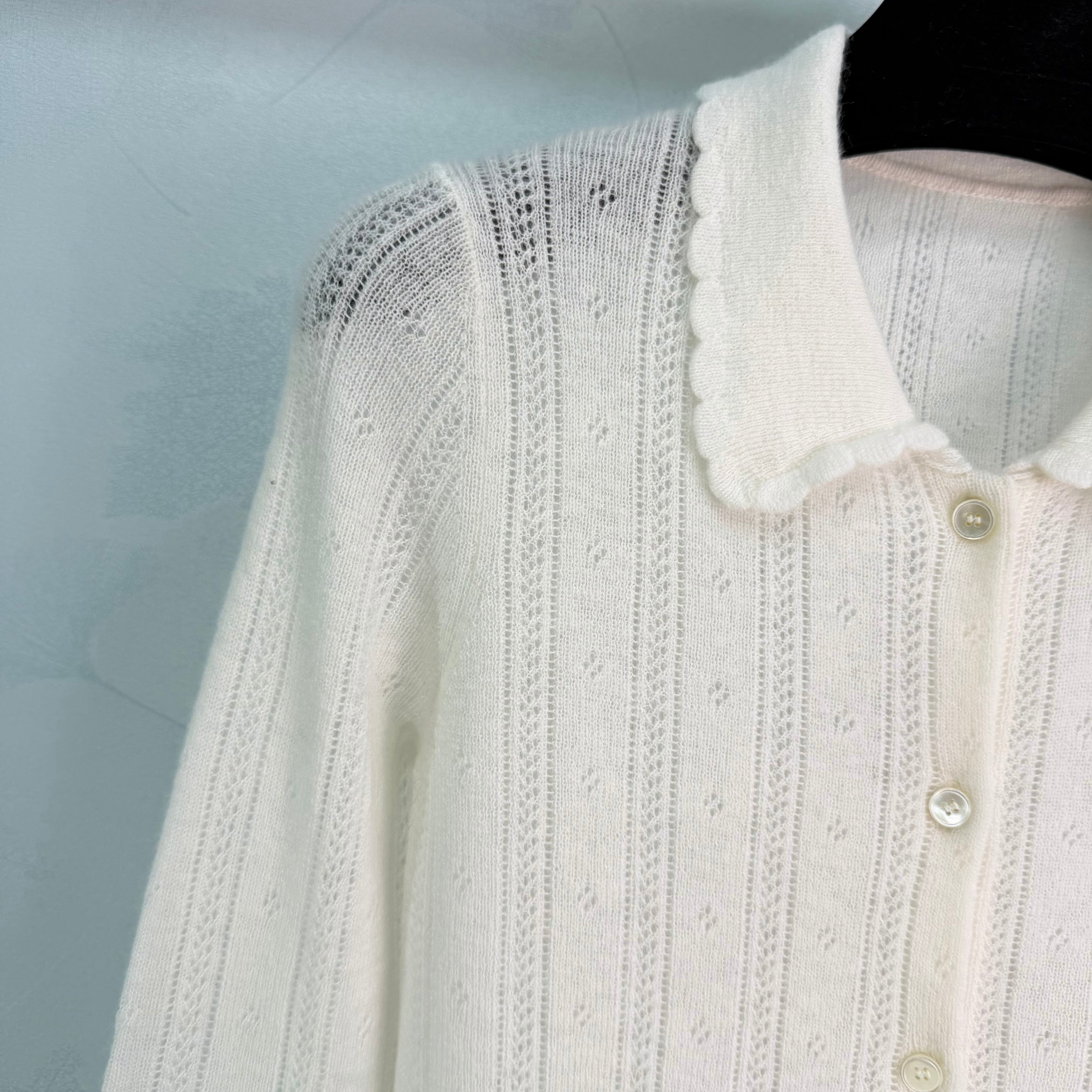 26NEW off-white knitted cardigan