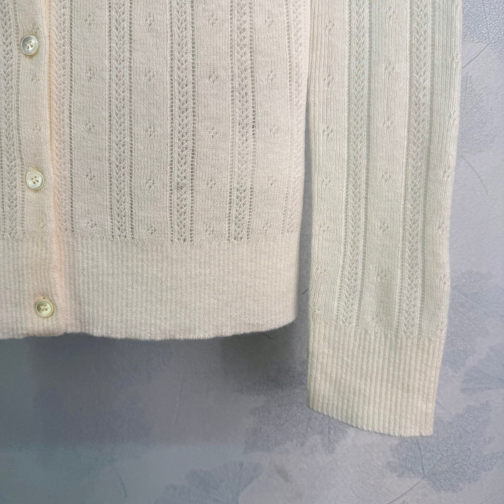 26NEW off-white knitted cardigan