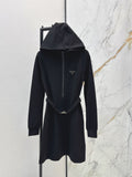 26NEW New Hooded Casual Dress