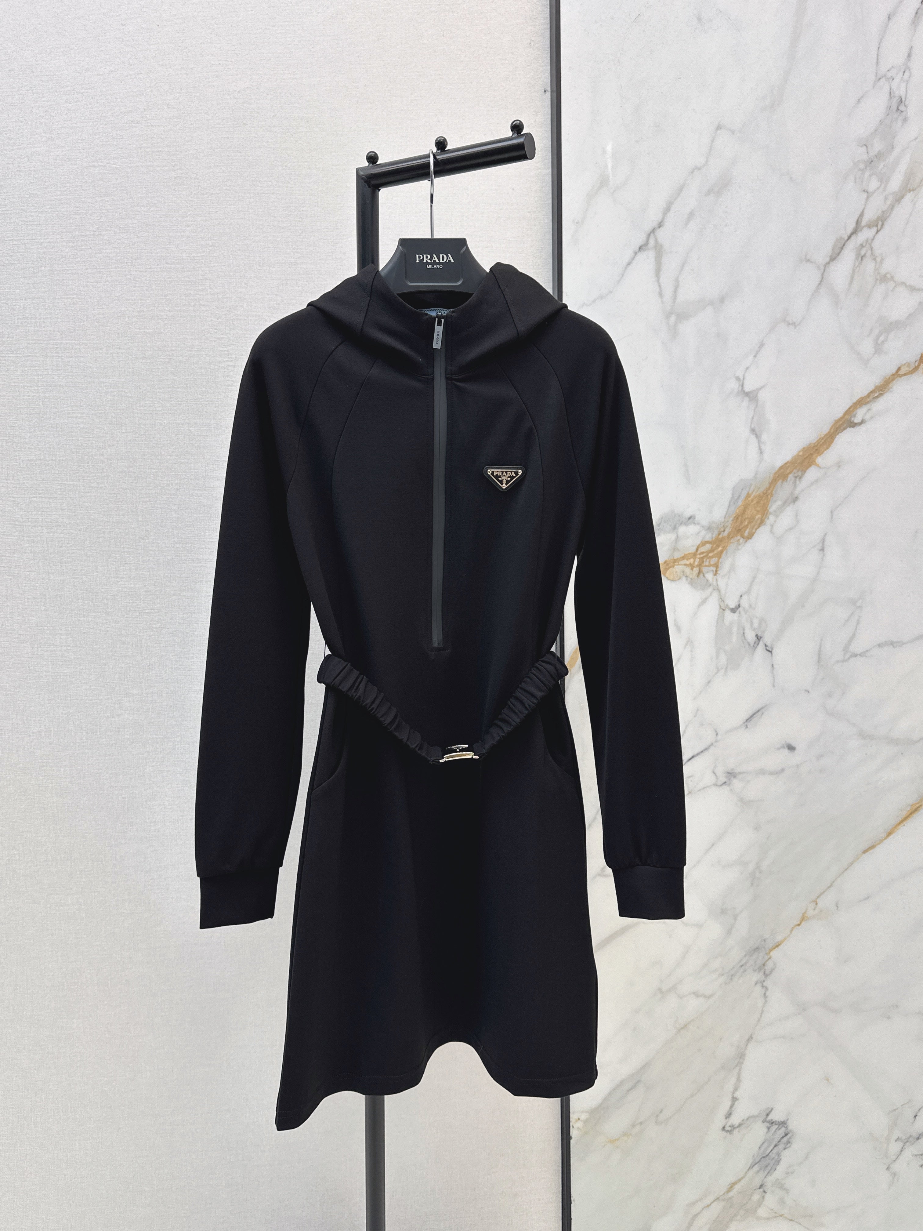 26NEW New Hooded Casual Dress