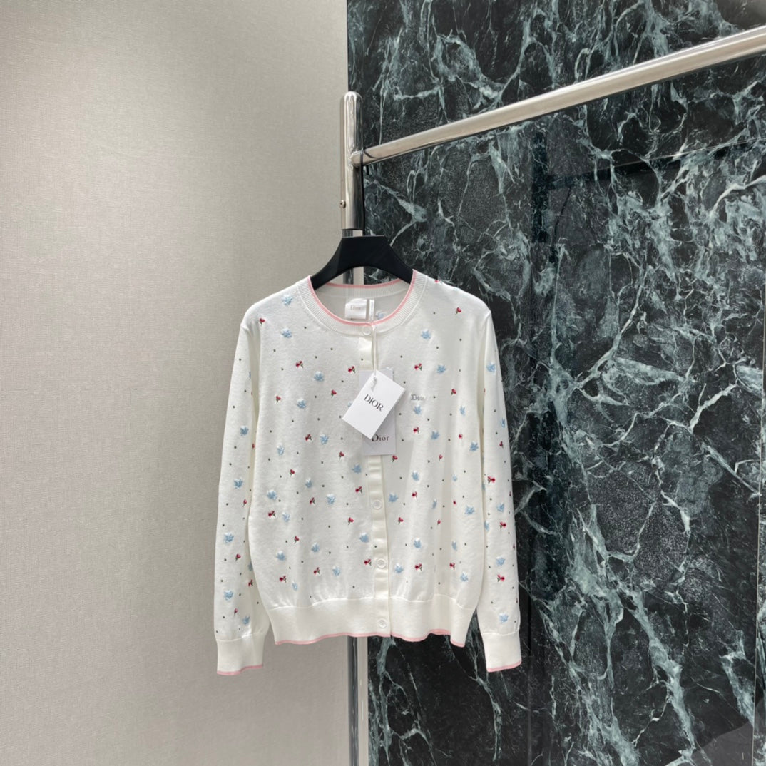 26 New Arrival: Peace Dove Embroidered Knit Cardigan