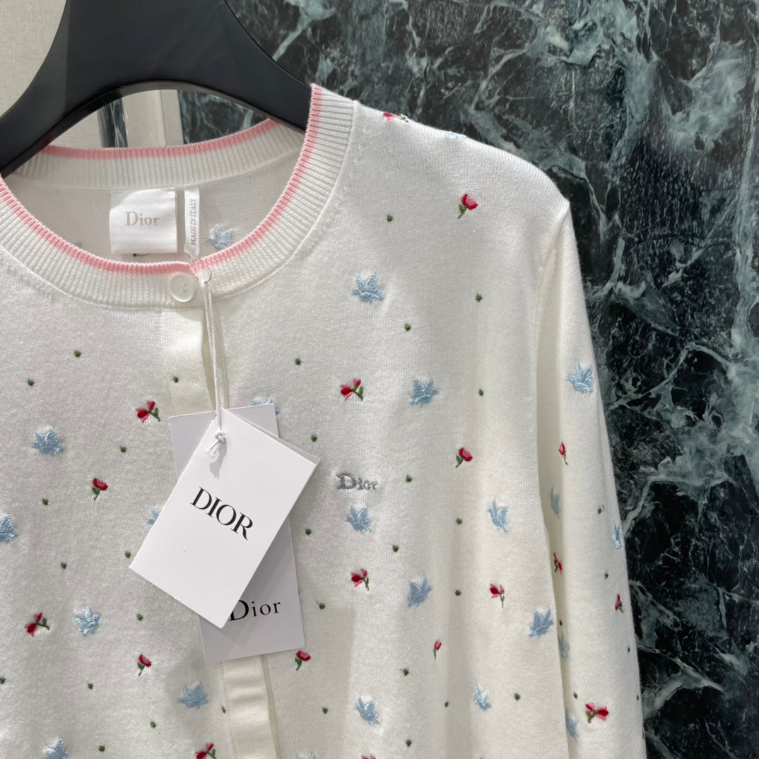26 New Arrival: Peace Dove Embroidered Knit Cardigan