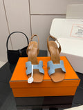 High-heeled H-shaped sandals