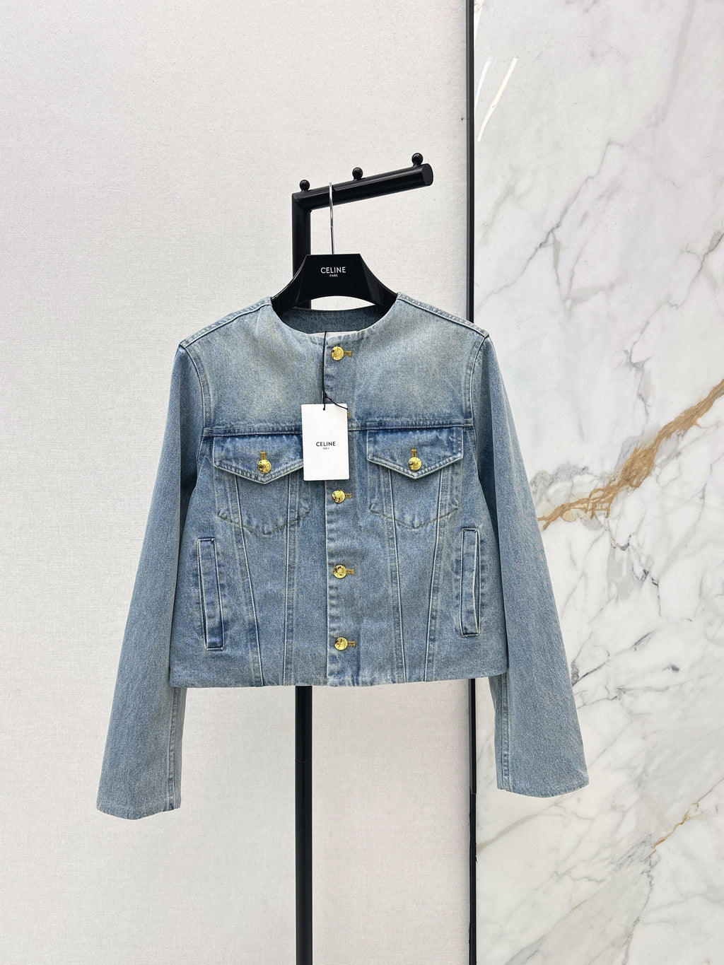 26SS New Distressed Washed Denim Jacket