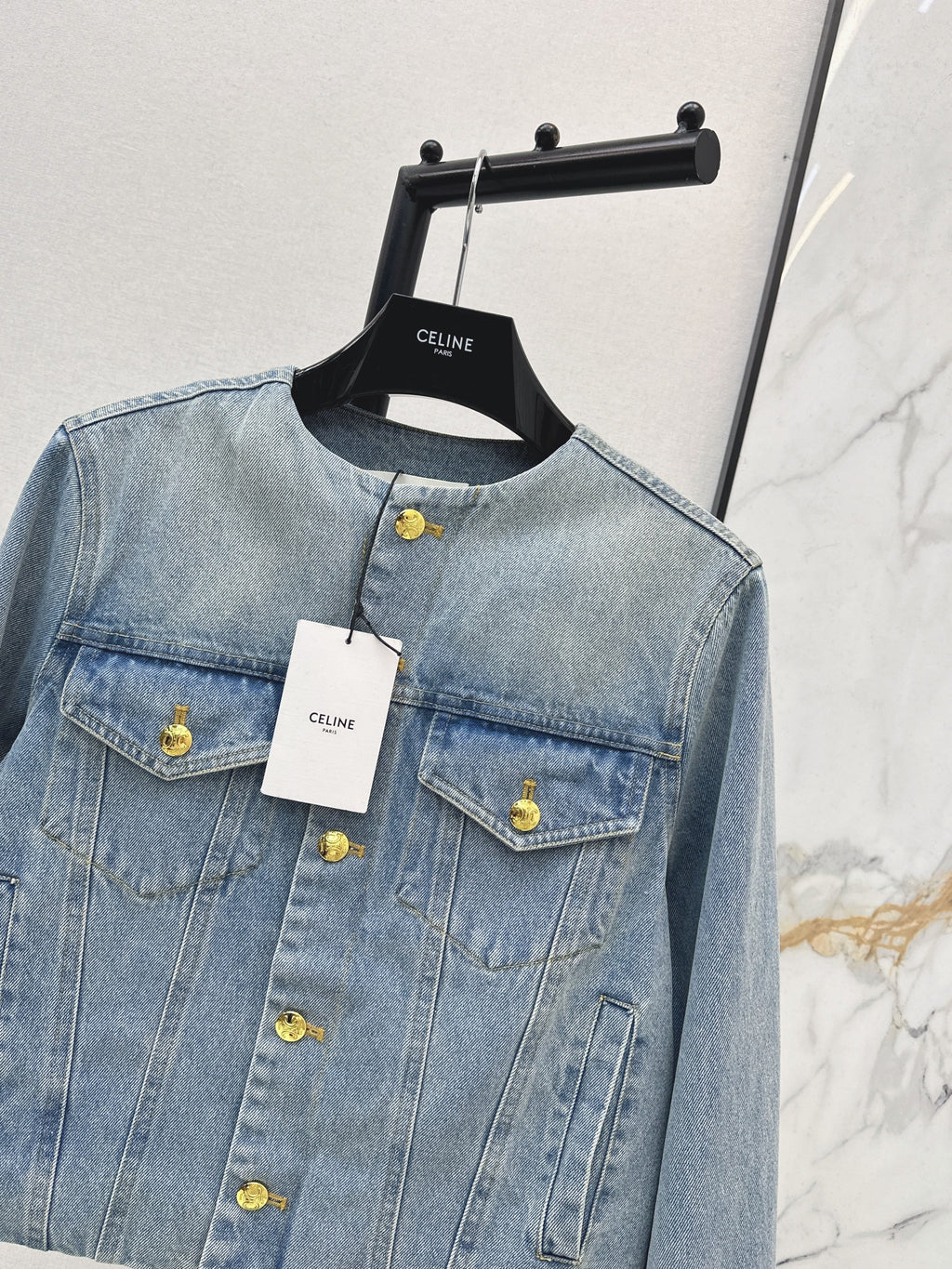 26SS New Distressed Washed Denim Jacket