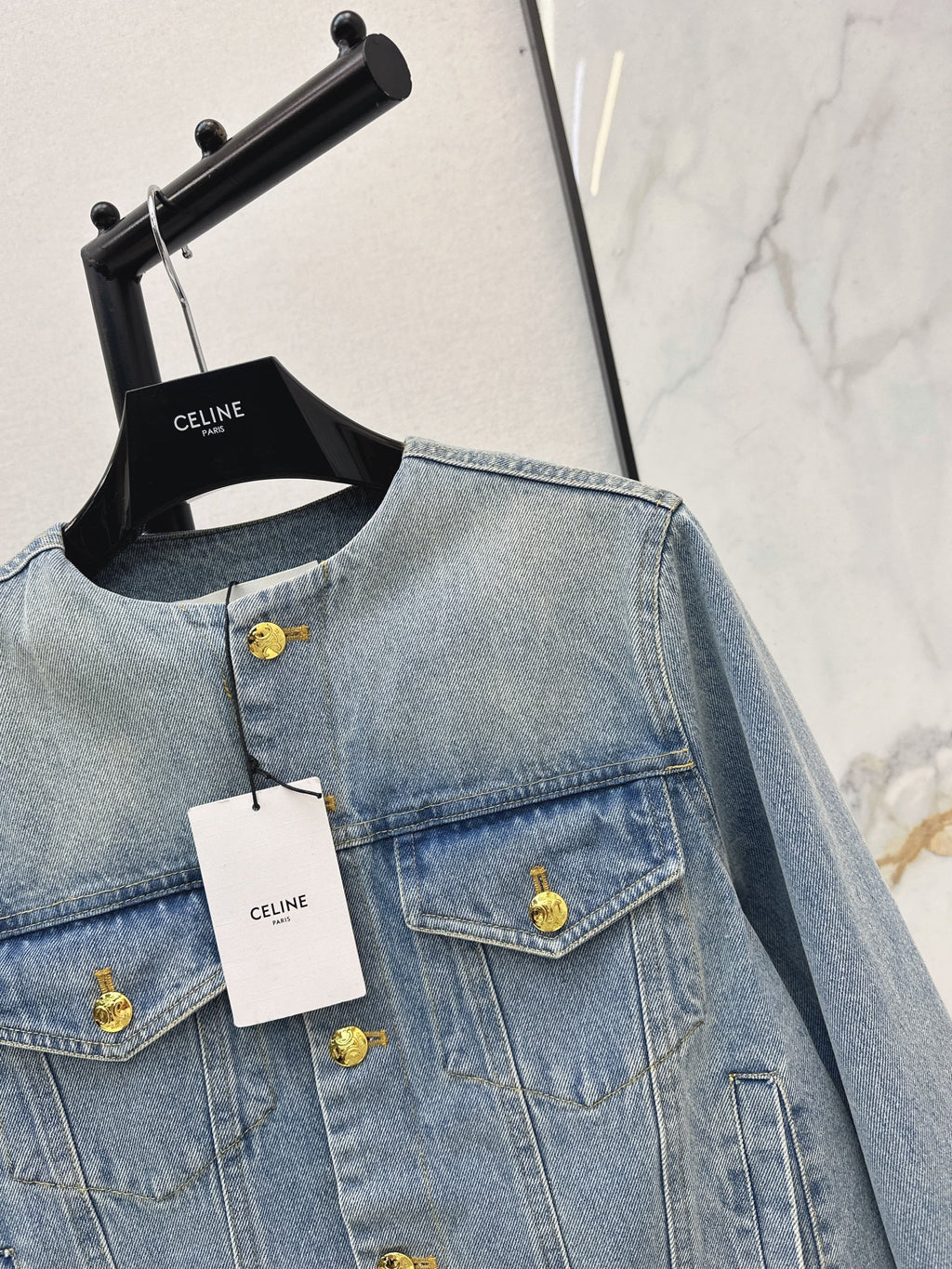 26SS New Distressed Washed Denim Jacket