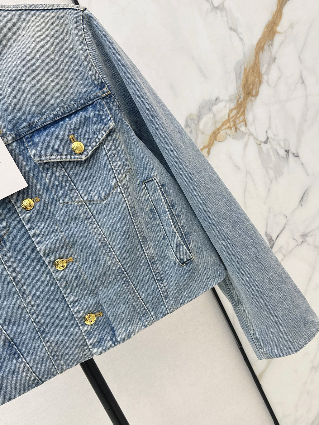 26SS New Distressed Washed Denim Jacket
