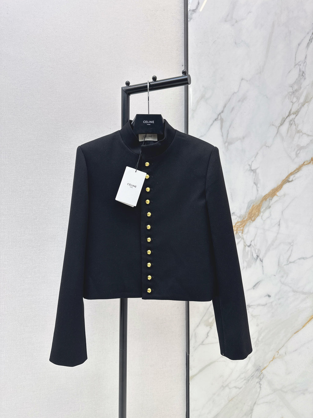 26SS Gold Buckle Trim Jacket