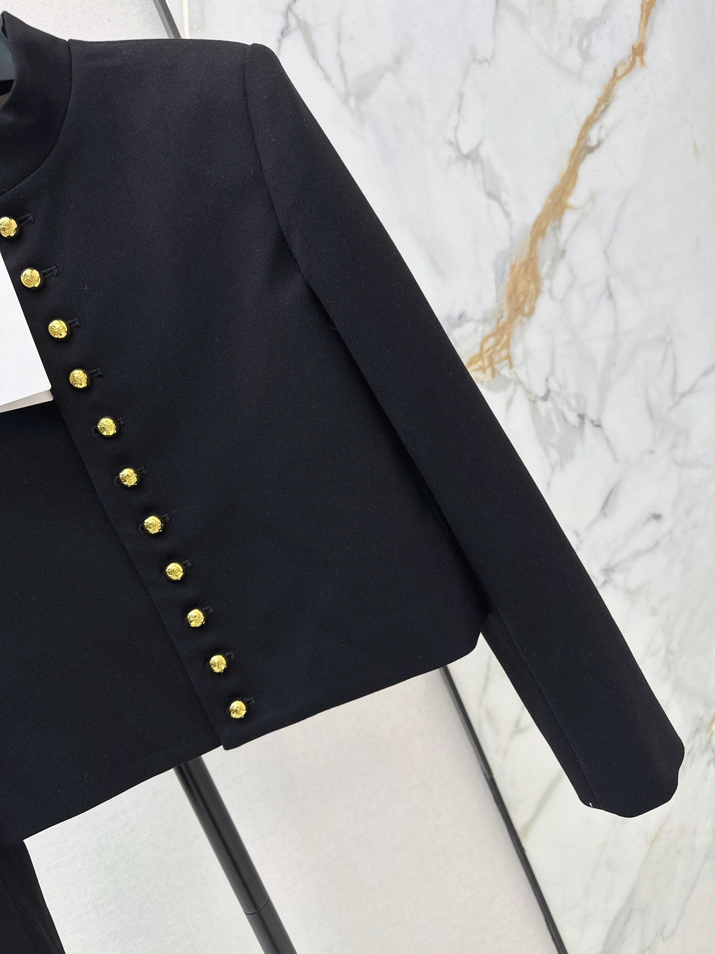 26SS Gold Buckle Trim Jacket