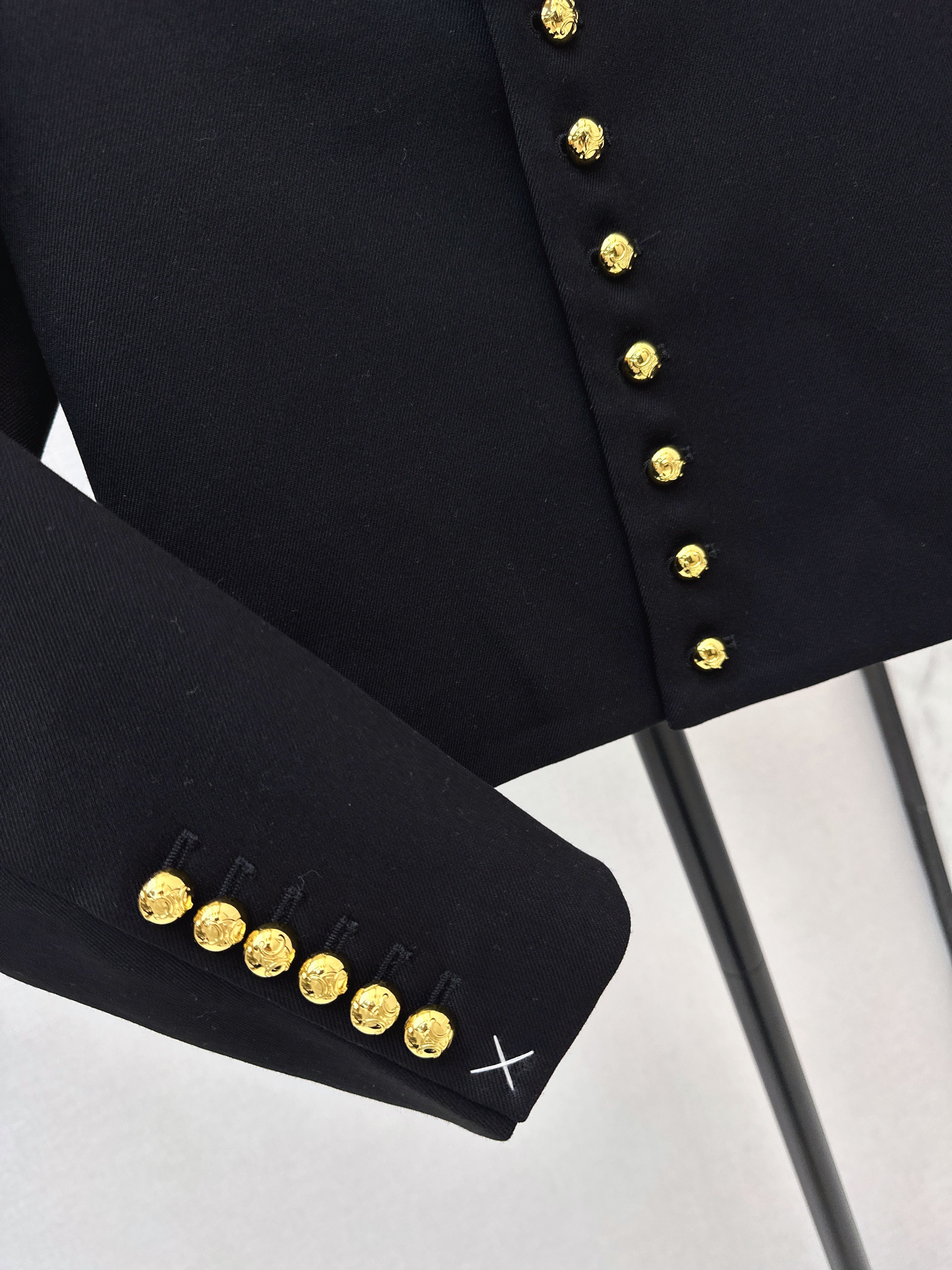 26SS Gold Buckle Trim Jacket