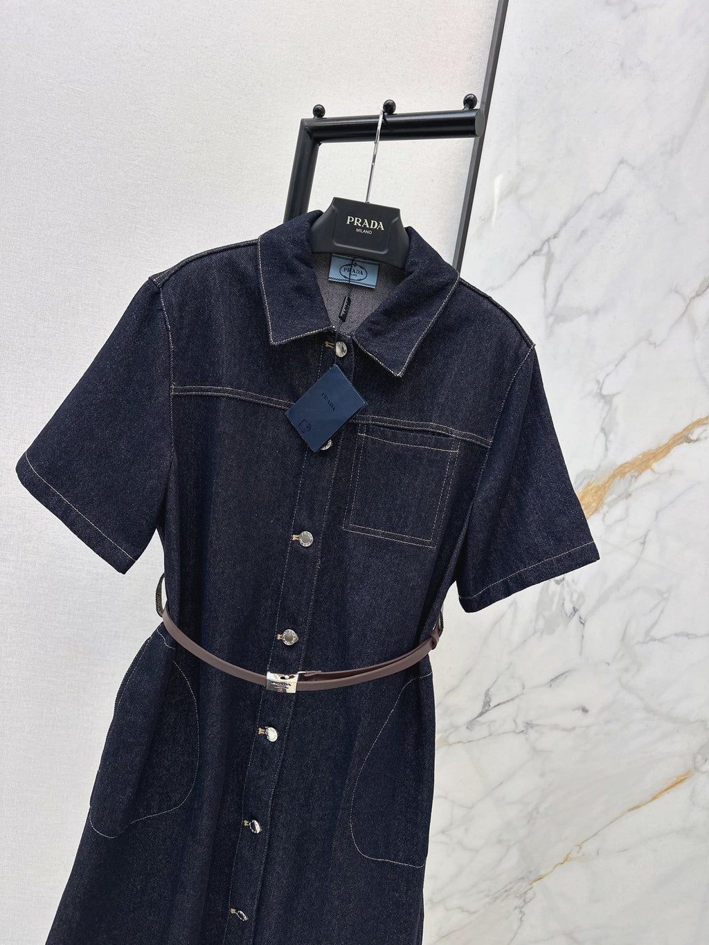 26SS Raw Denim Dress