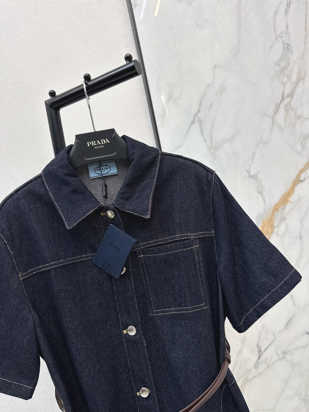 26SS Raw Denim Dress
