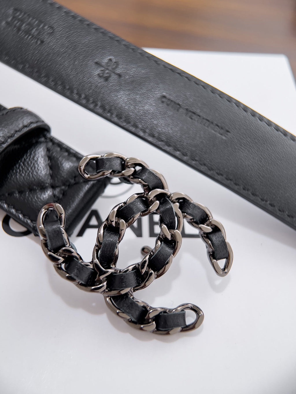 Women's chain buckle belt, 3.0cm