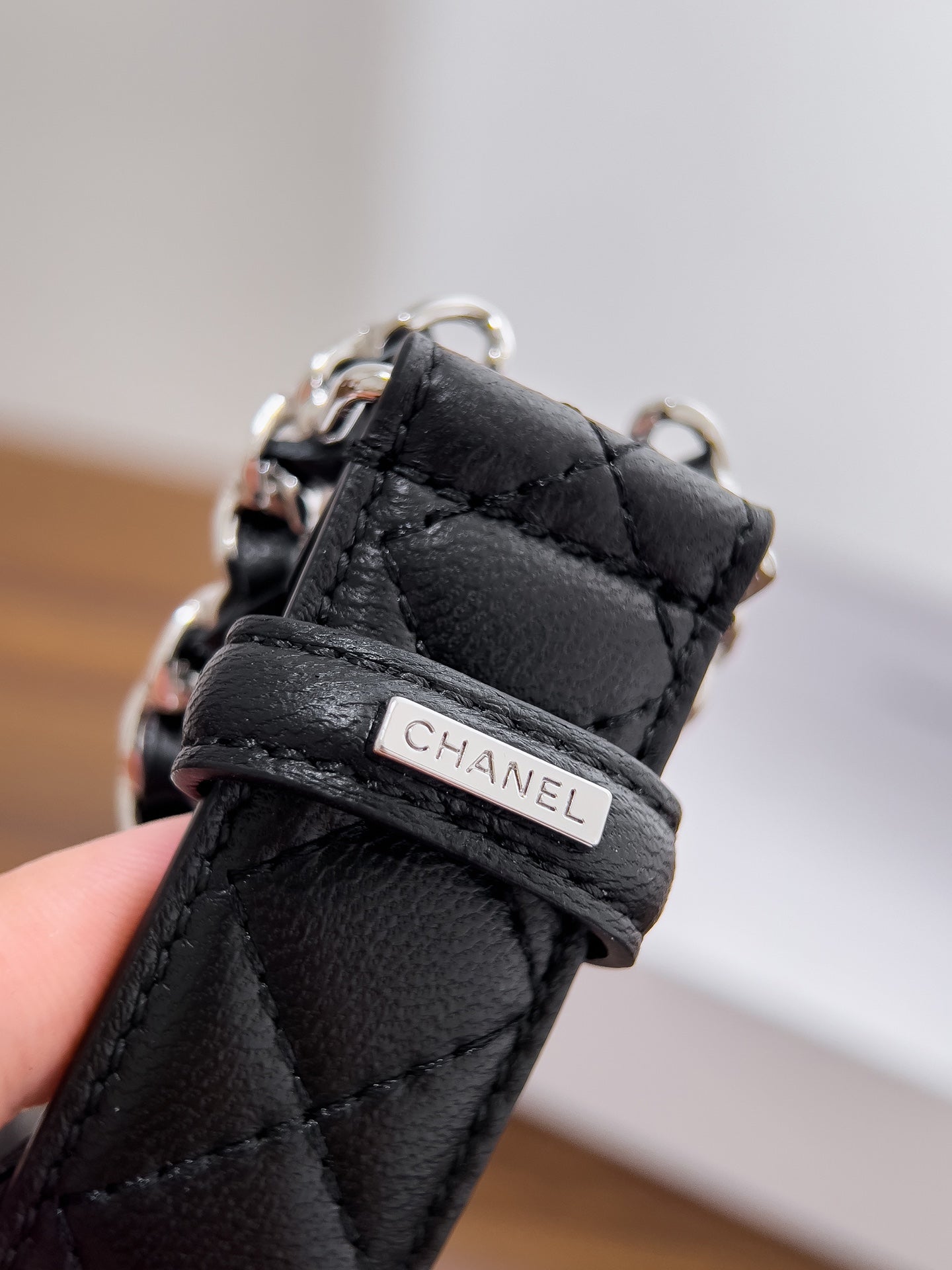 Women's chain buckle belt, 3.0cm