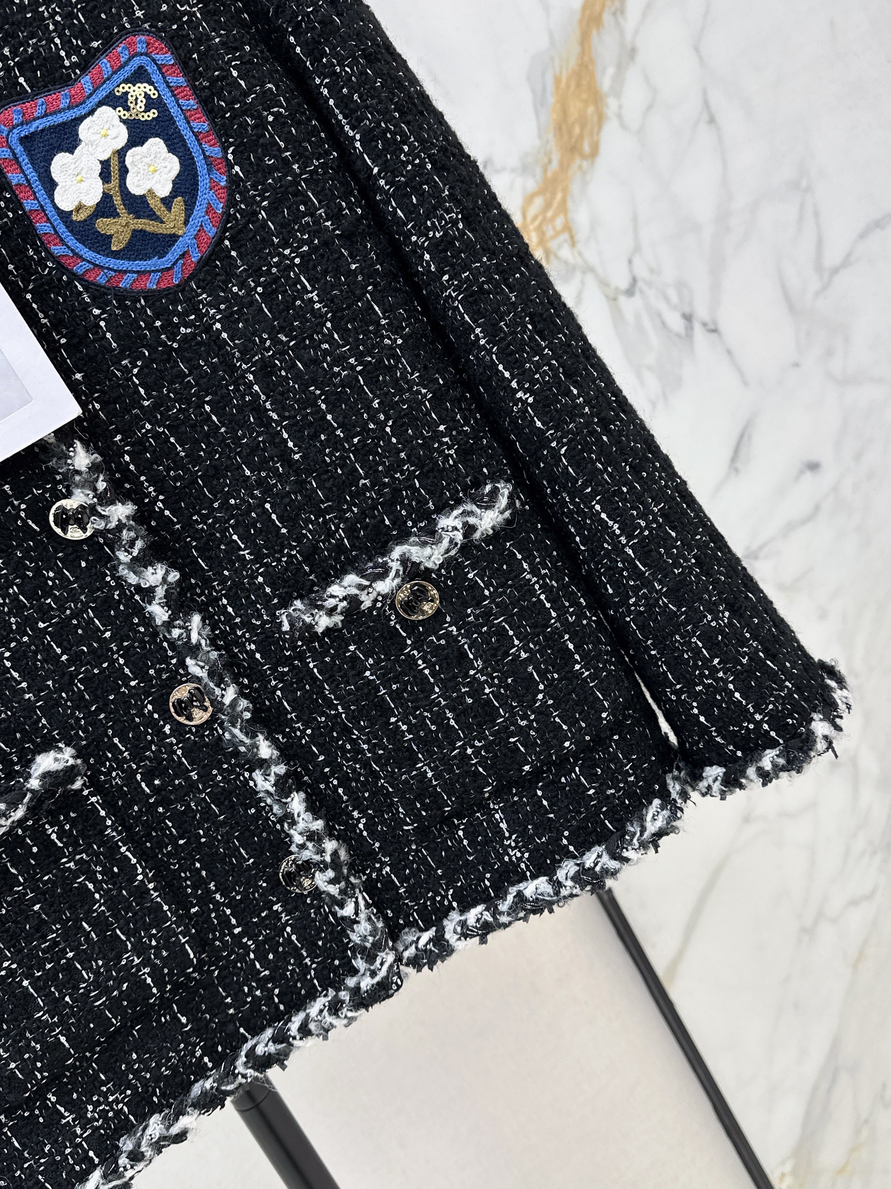 26SS New Woven Tweed Jacket