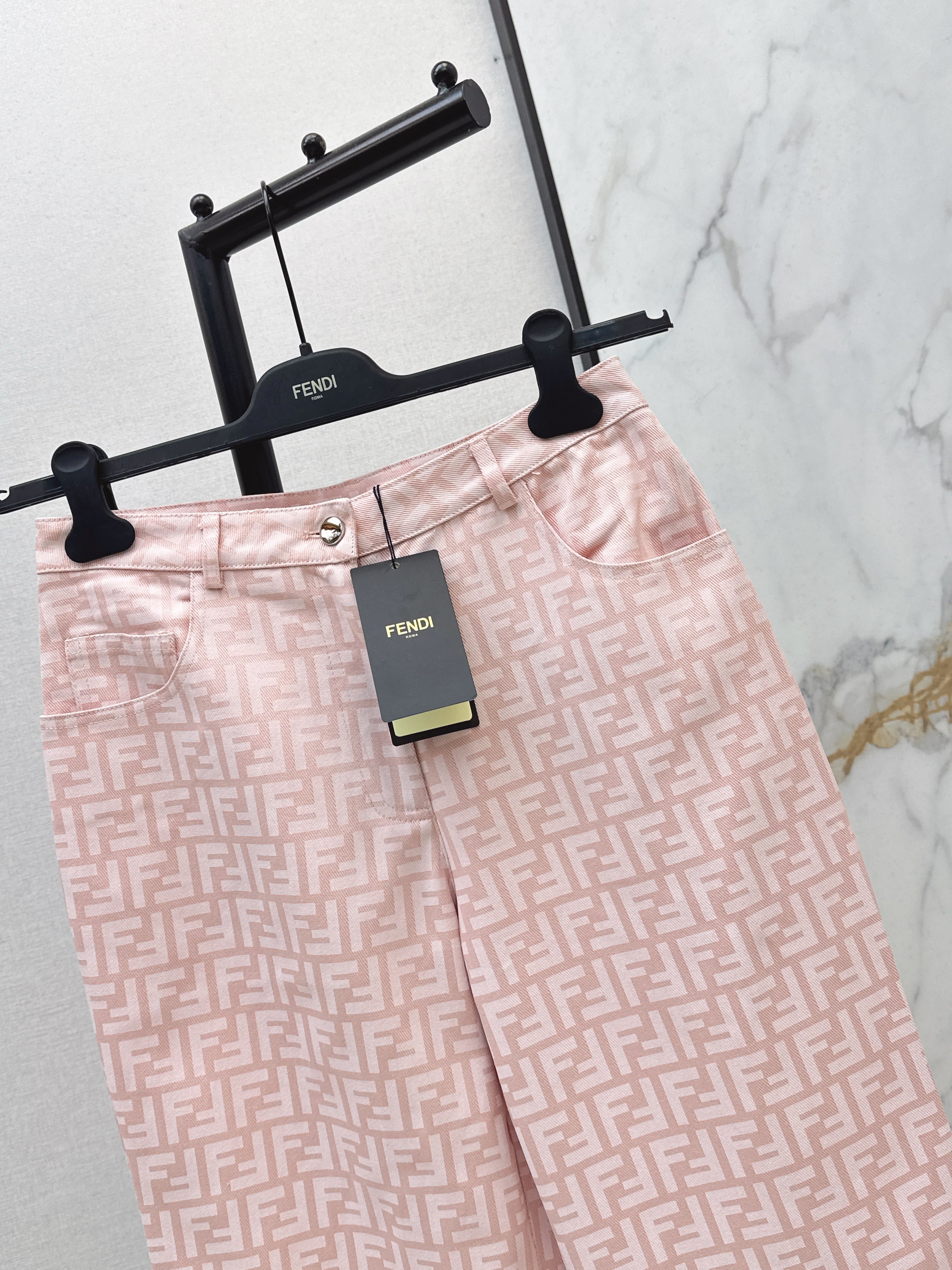 26SS Spring/Summer Newest Jacquard Denim Pants