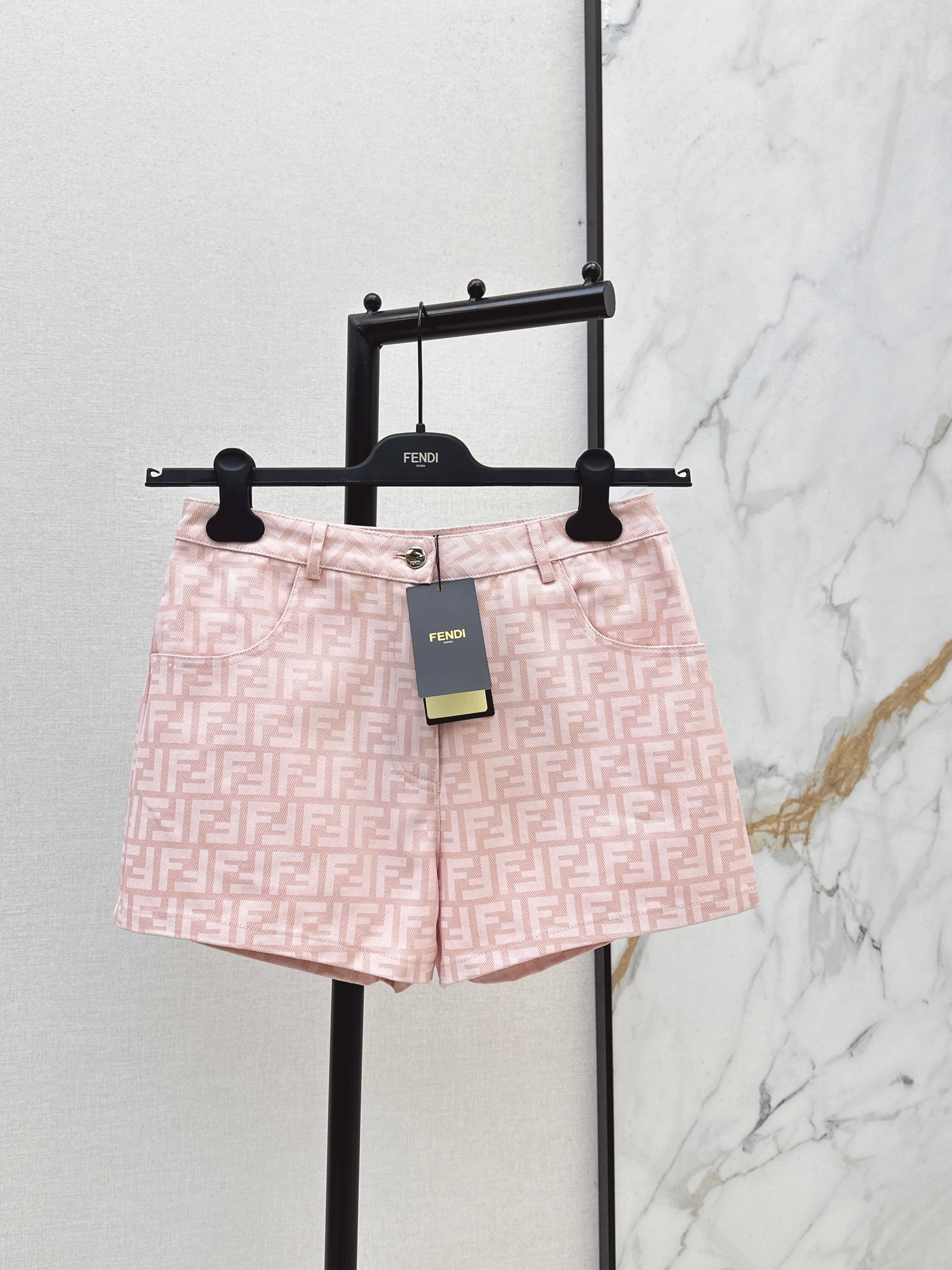 26SS Spring/Summer Newest Jacquard Denim Shorts
