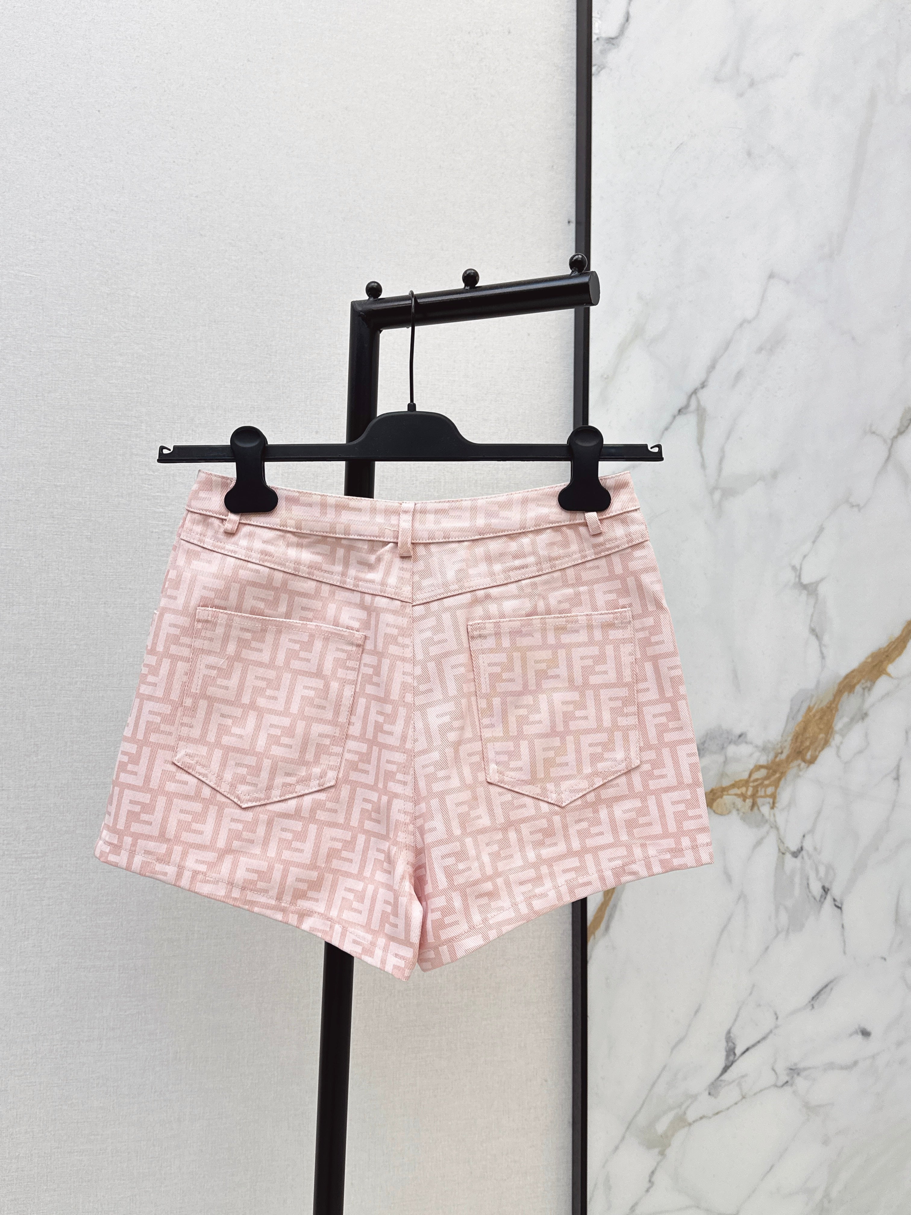 26SS Spring/Summer Newest Jacquard Denim Shorts