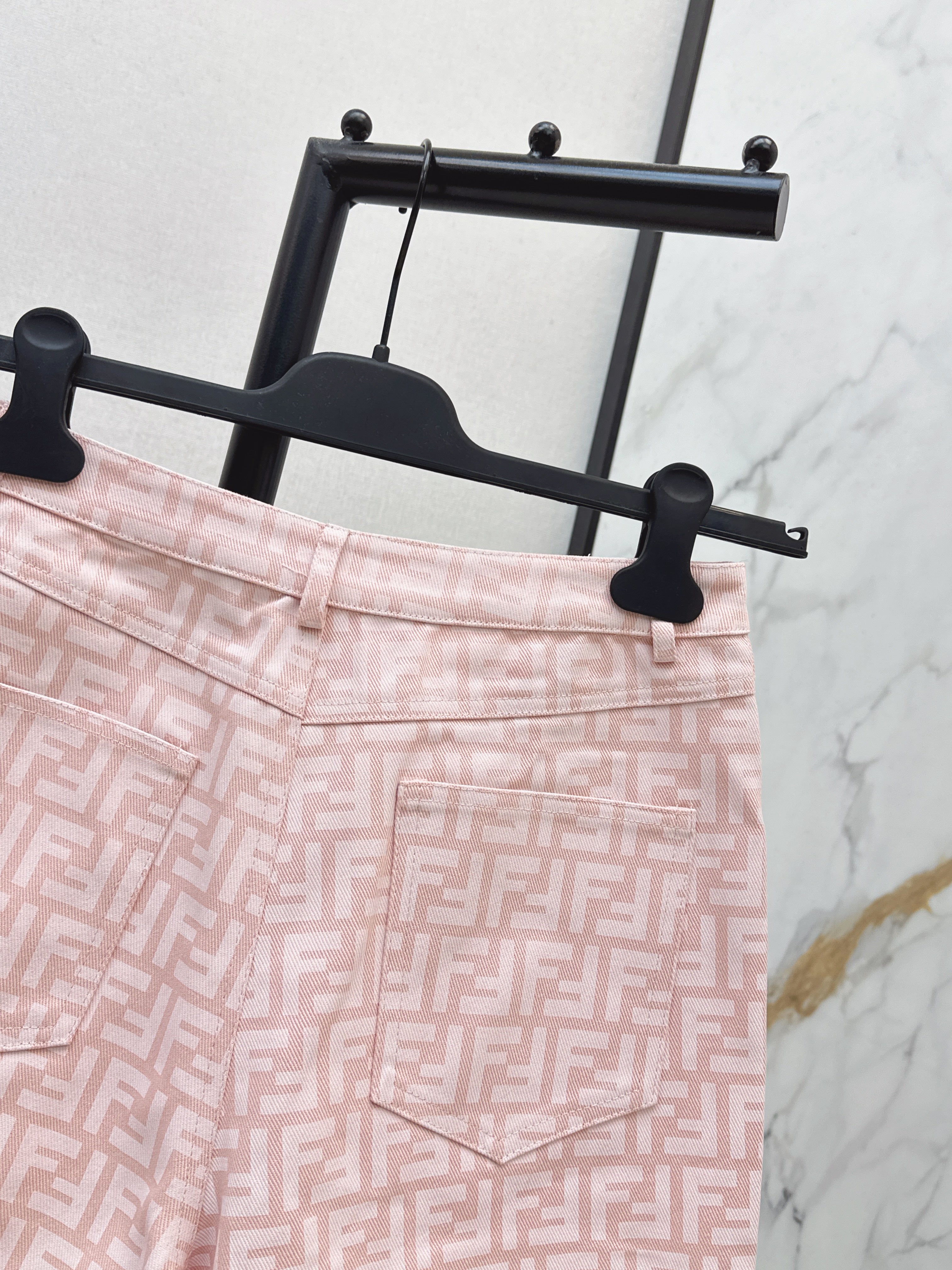 26SS Spring/Summer Newest Jacquard Denim Shorts