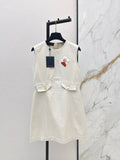 26SS Embroidered Sleeveless Dress
