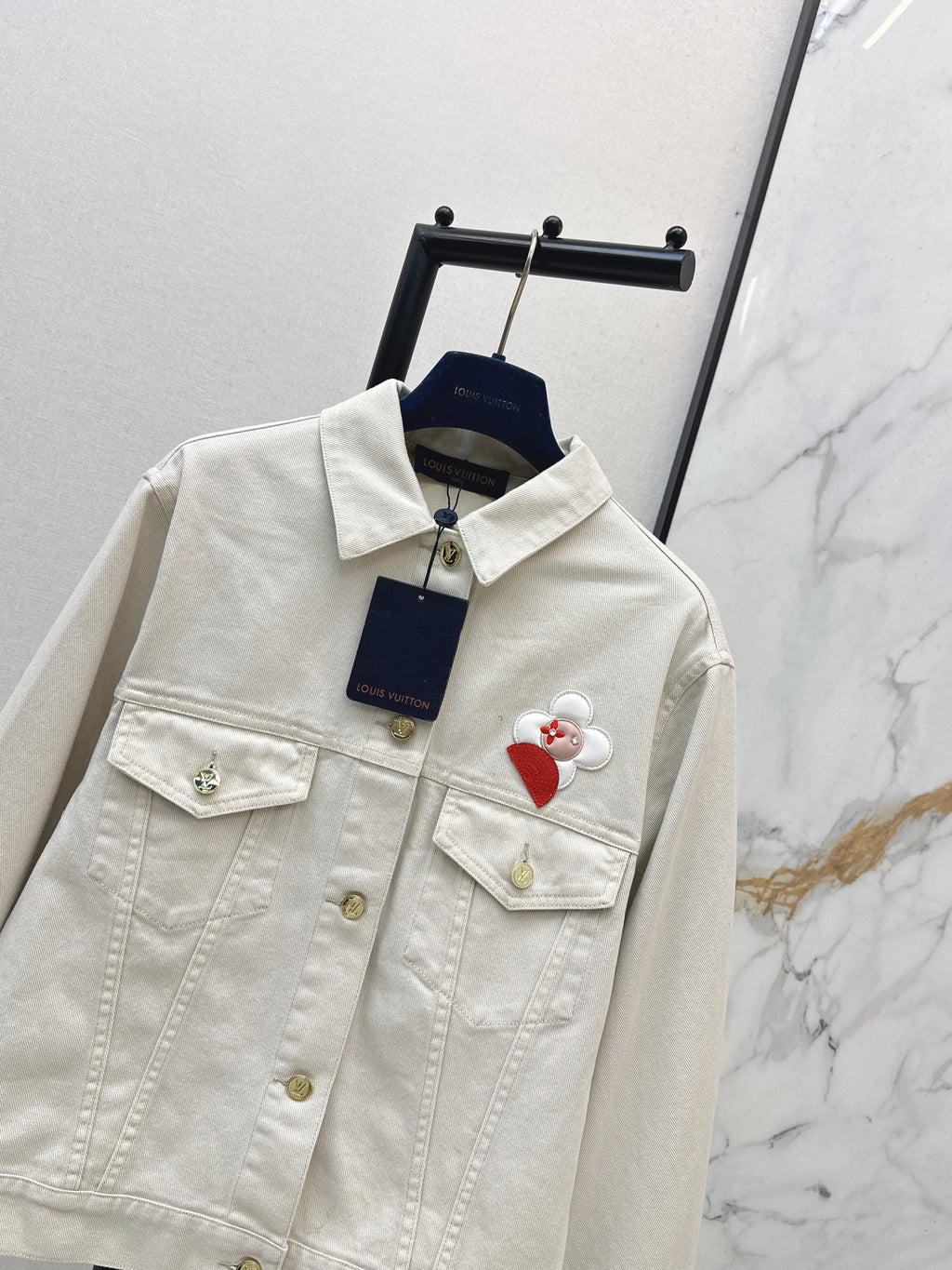 26SS Embroidered Denim Jacket