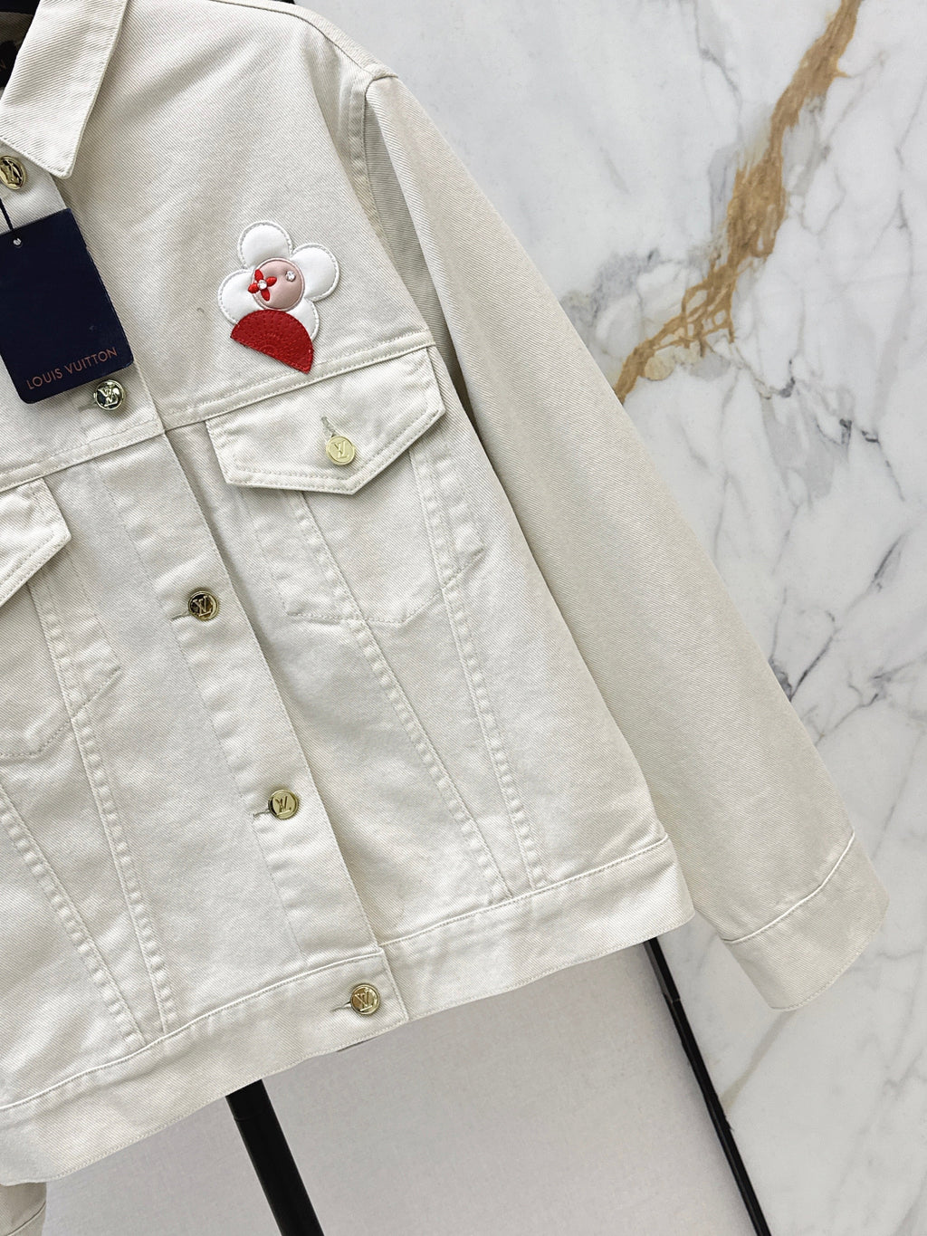 26SS Embroidered Denim Jacket