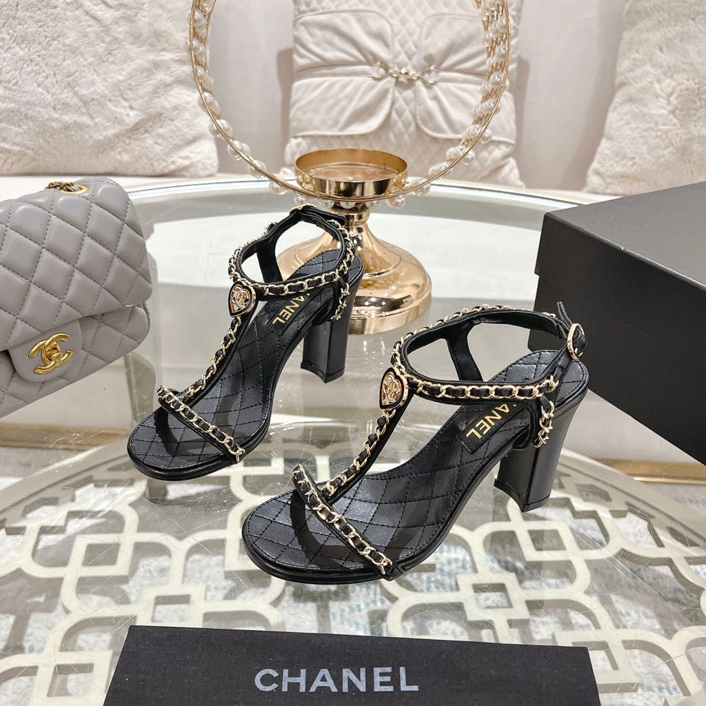 26SS Chain-embellished High Heels
