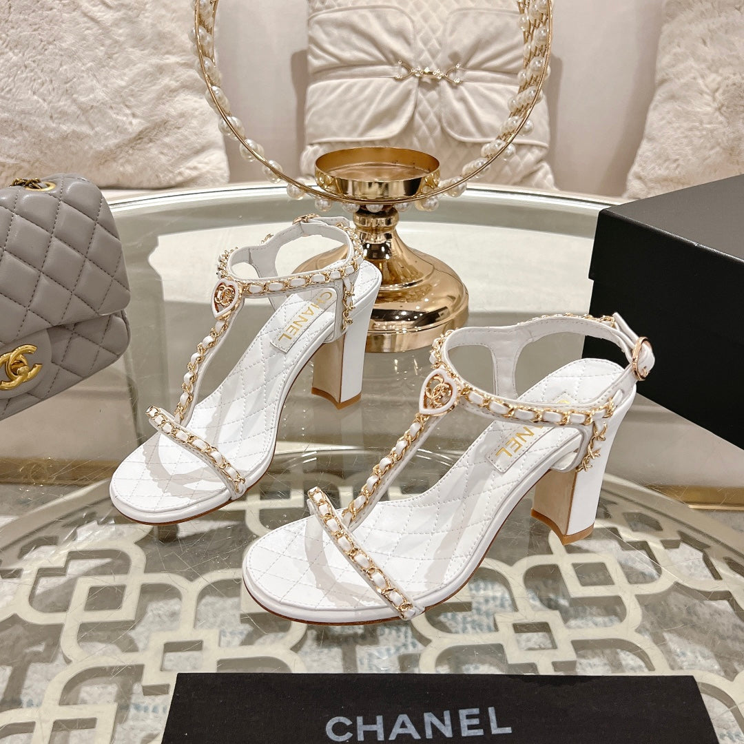 26SS Chain-embellished High Heels