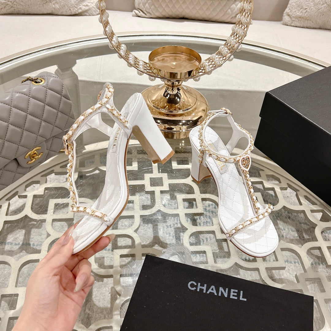 26SS Chain-embellished High Heels