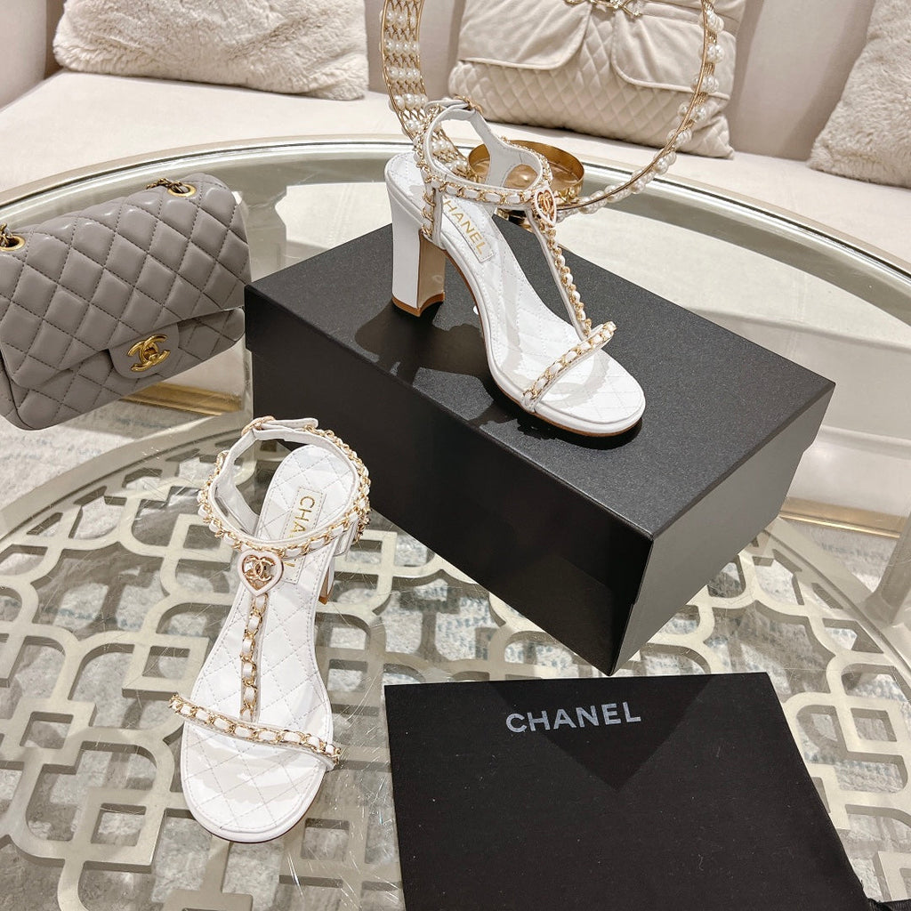 26SS Chain-embellished High Heels
