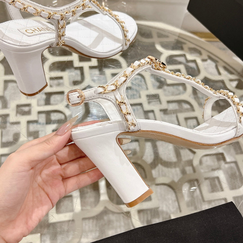 26SS Chain-embellished High Heels