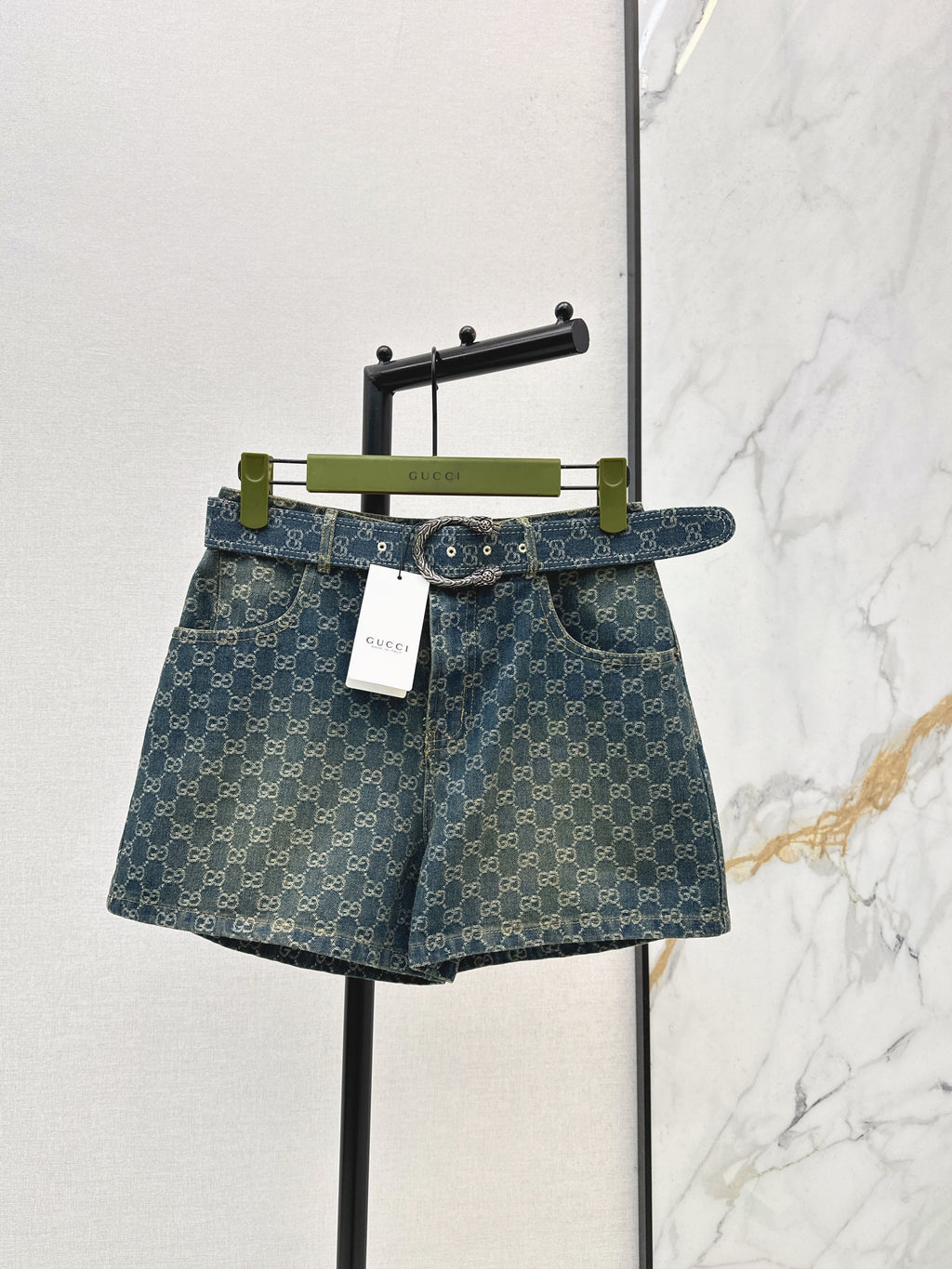 26SS New Spring/Summer Jacquard Denim Shorts