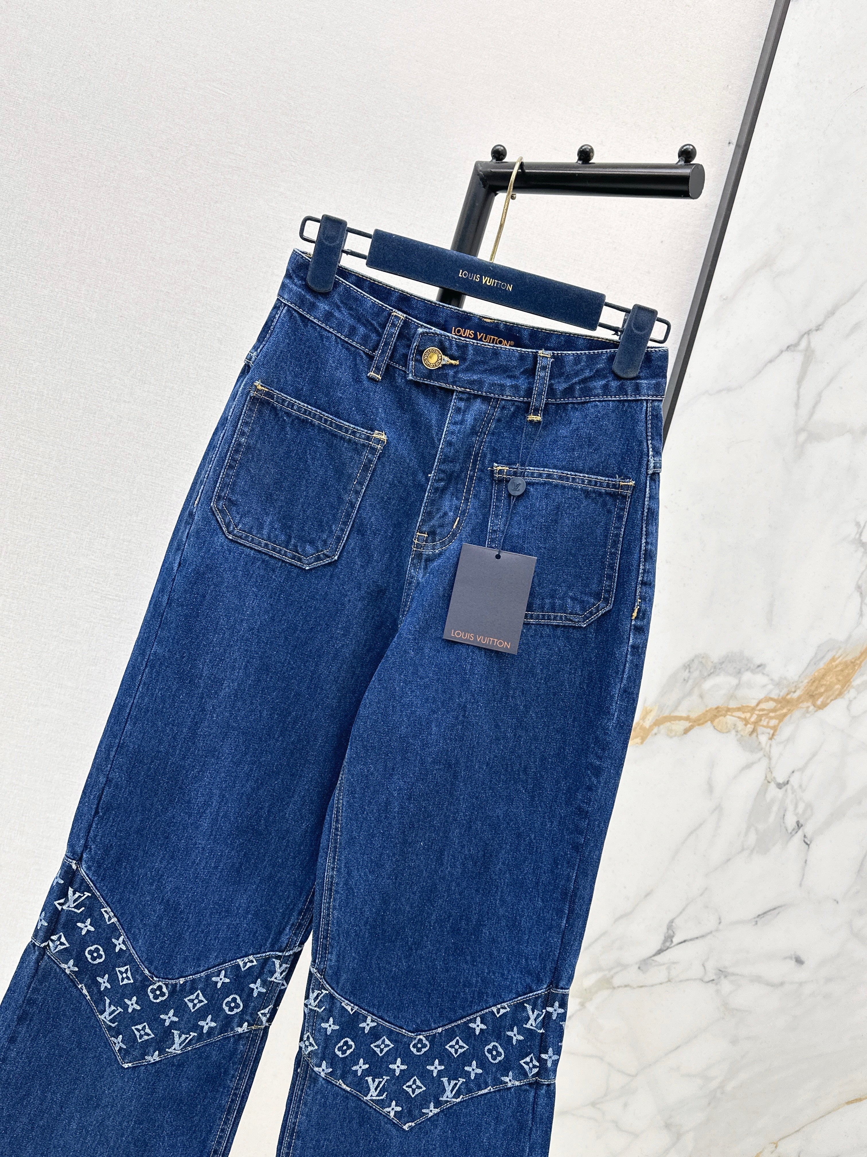 26SS New Arrivals: Washed Raw Denim Paneled Jeans