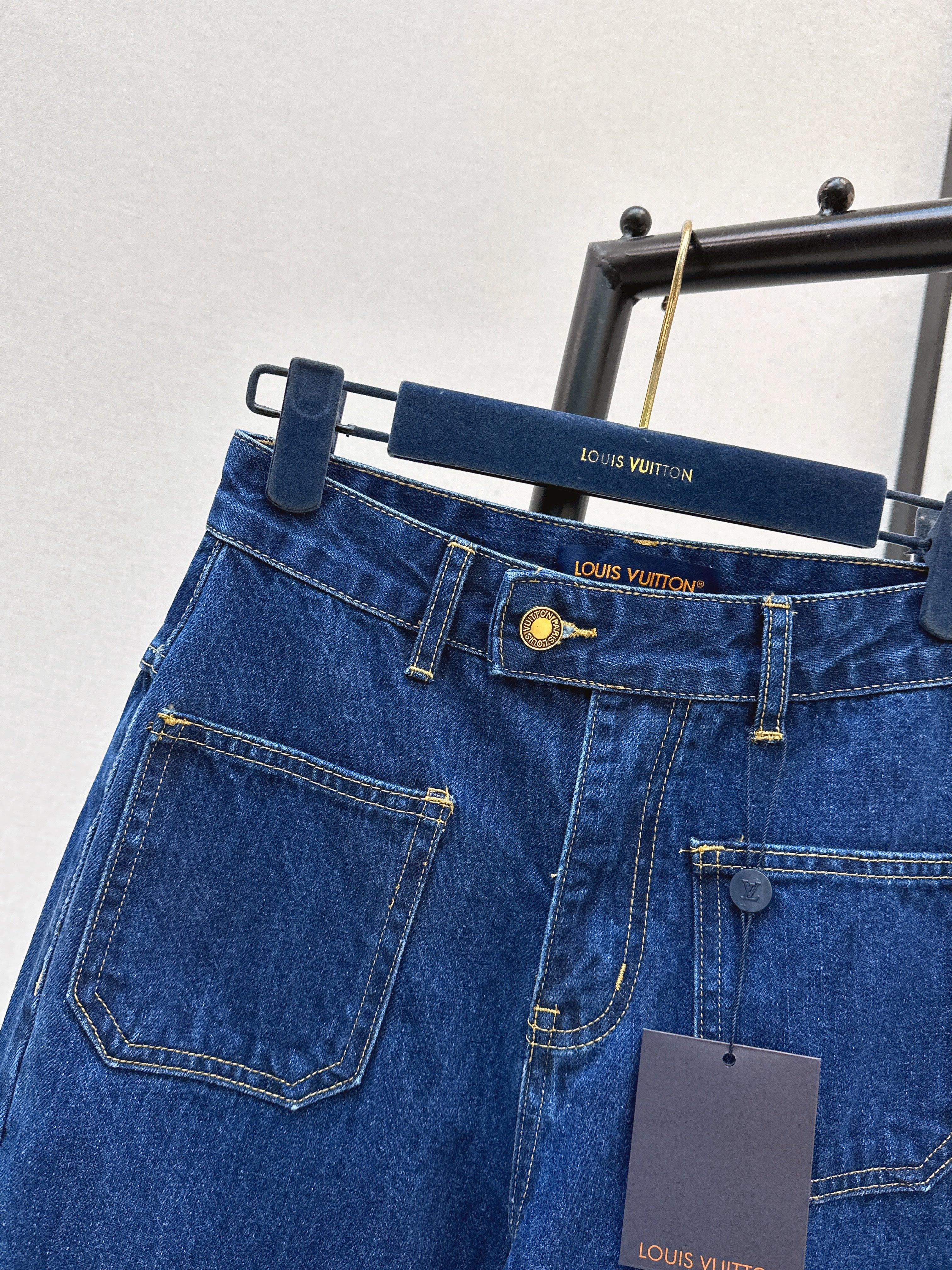 26SS New Arrivals: Washed Raw Denim Paneled Jeans