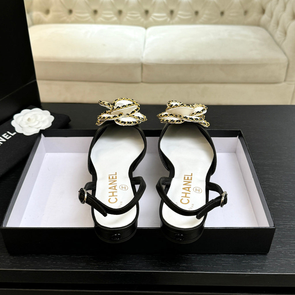 Camellia Mary Jane Flats