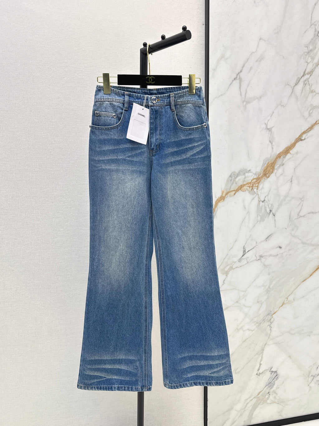 26SS Latest Spring/Summer Distressed Washed Denim Jeans