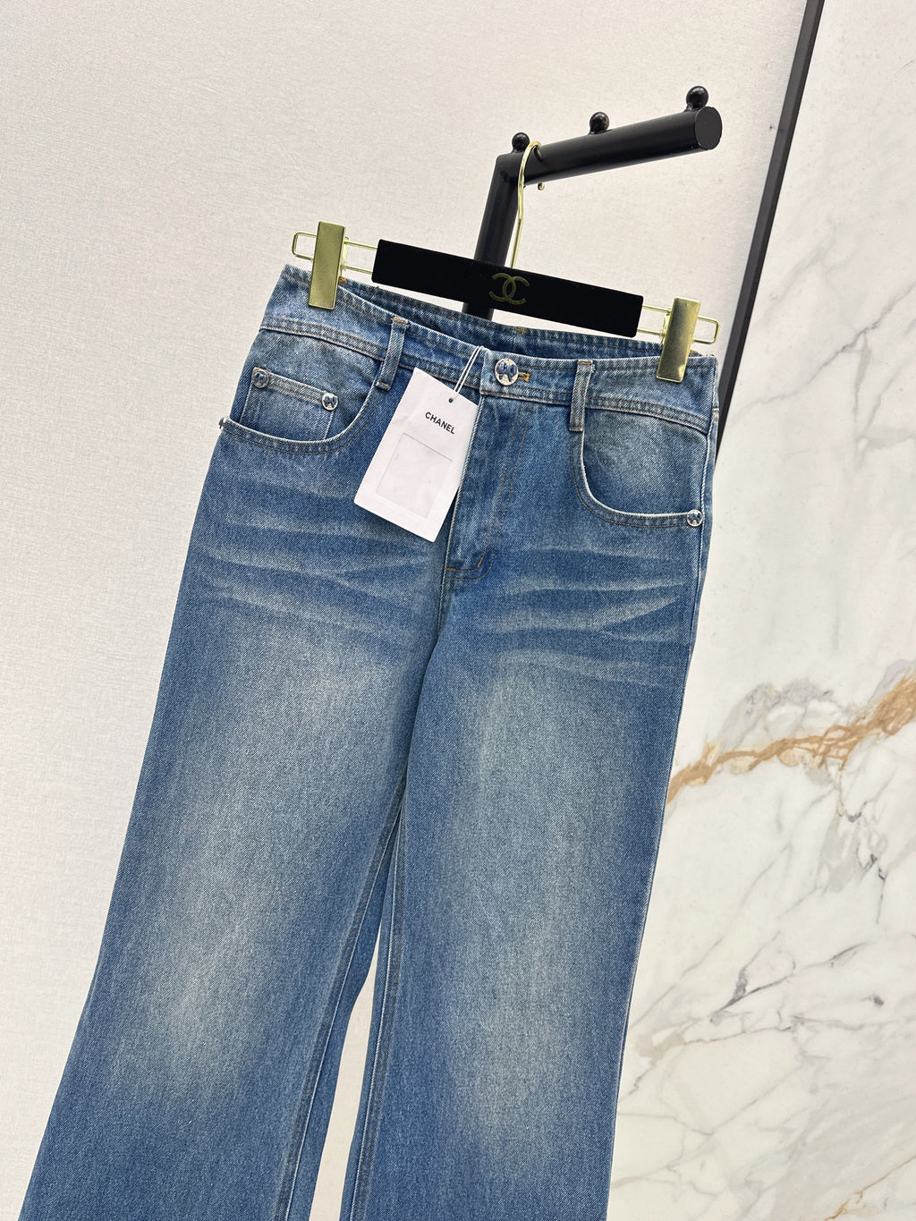 26SS Latest Spring/Summer Distressed Washed Denim Jeans