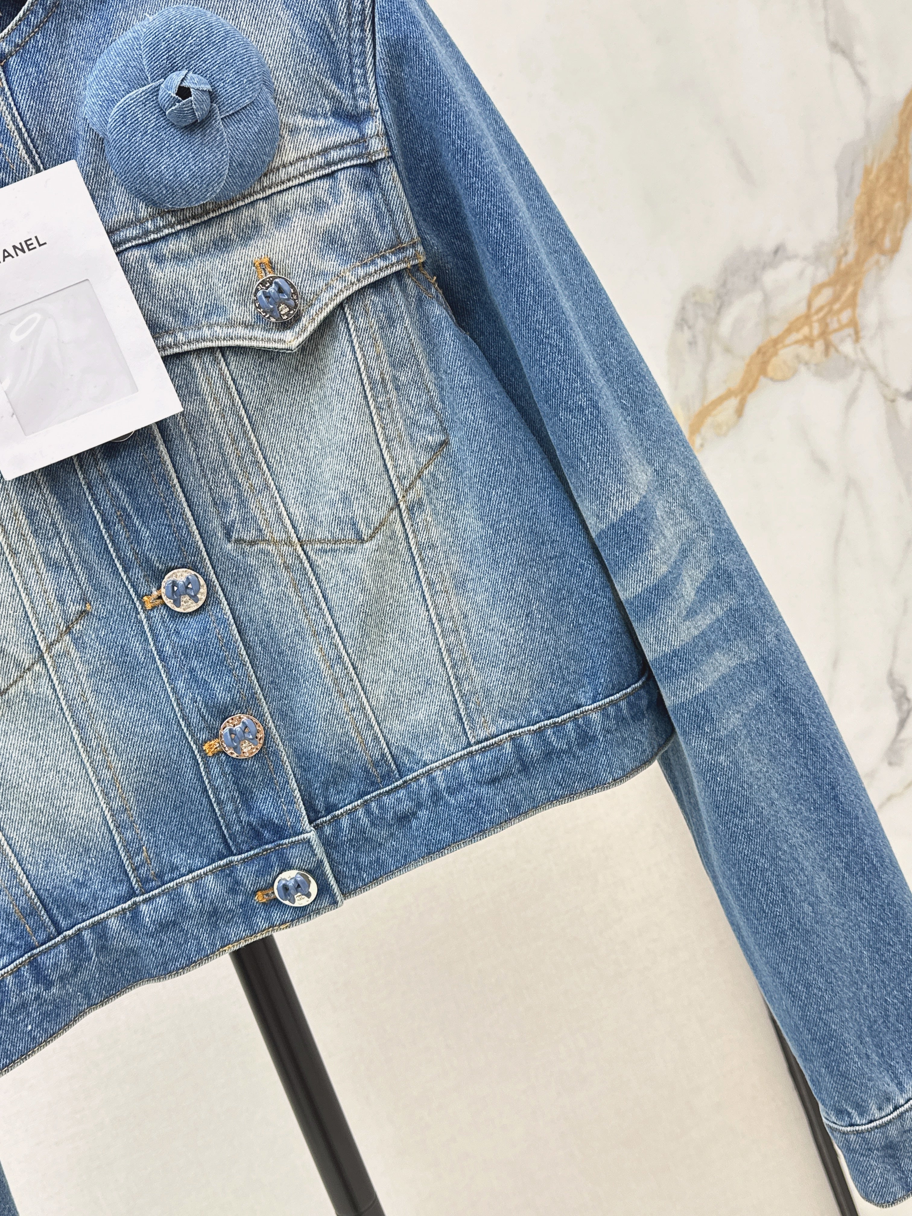 26SS Latest Spring/Summer Distressed Washed Denim Jacket