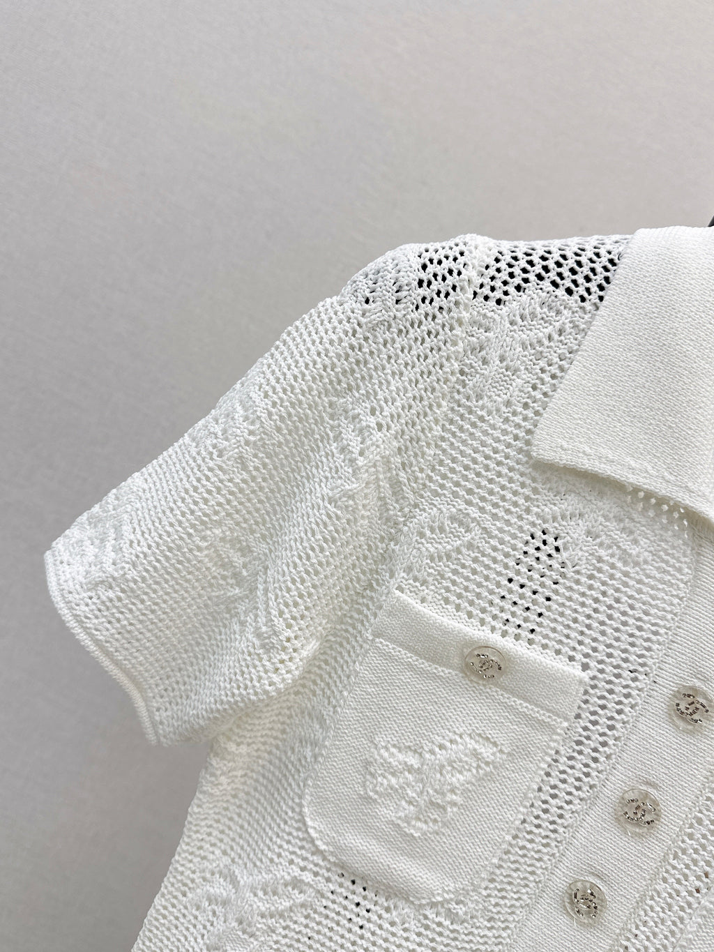 26SS Short-Sleeve Knitted Polo Shirt