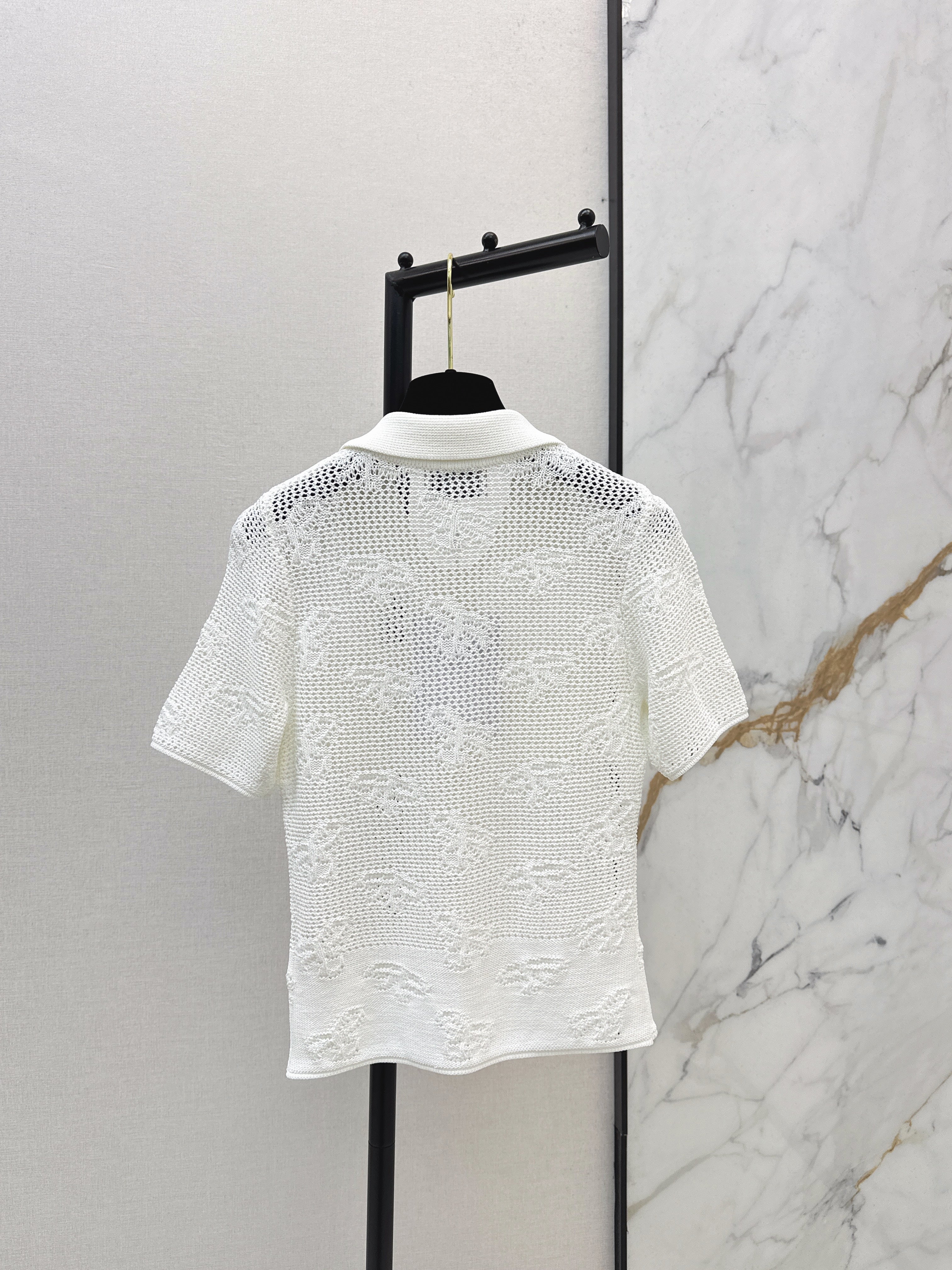 26SS Short-Sleeve Knitted Polo Shirt