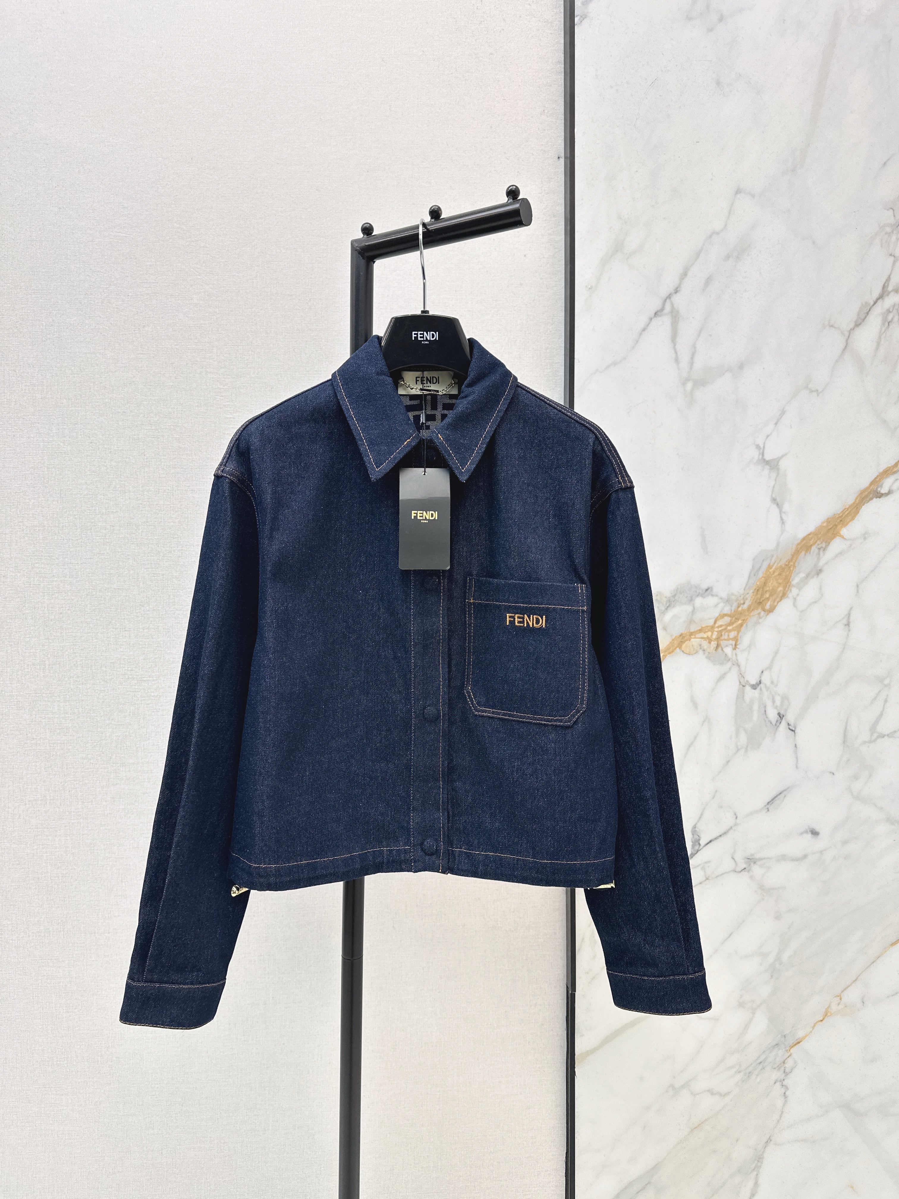 26SS New Arrival: Raw Indigo Collared Denim Jacket