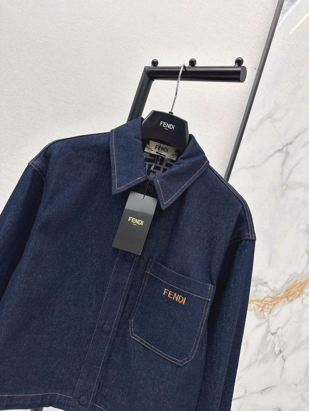 26SS New Arrival: Raw Indigo Collared Denim Jacket