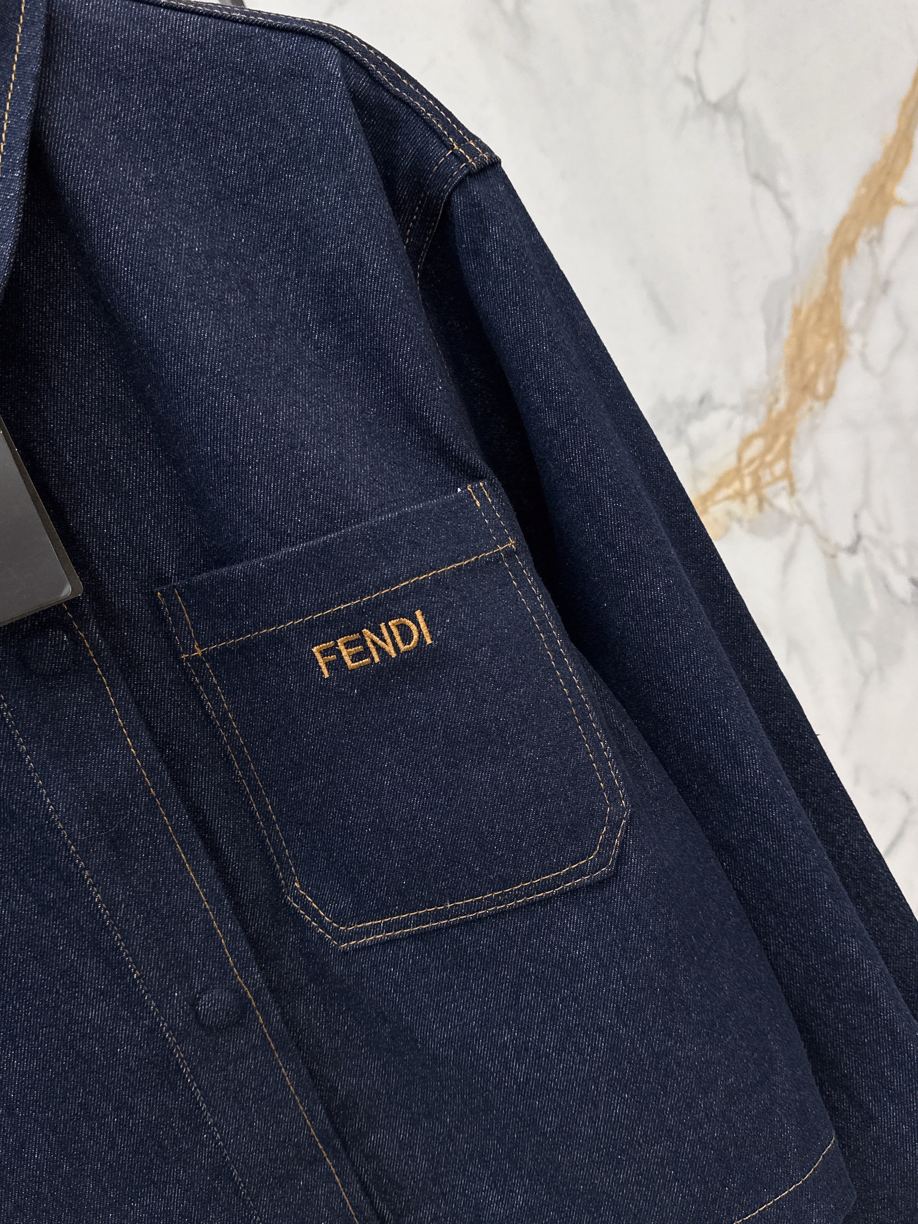 26SS New Arrival: Raw Indigo Collared Denim Jacket