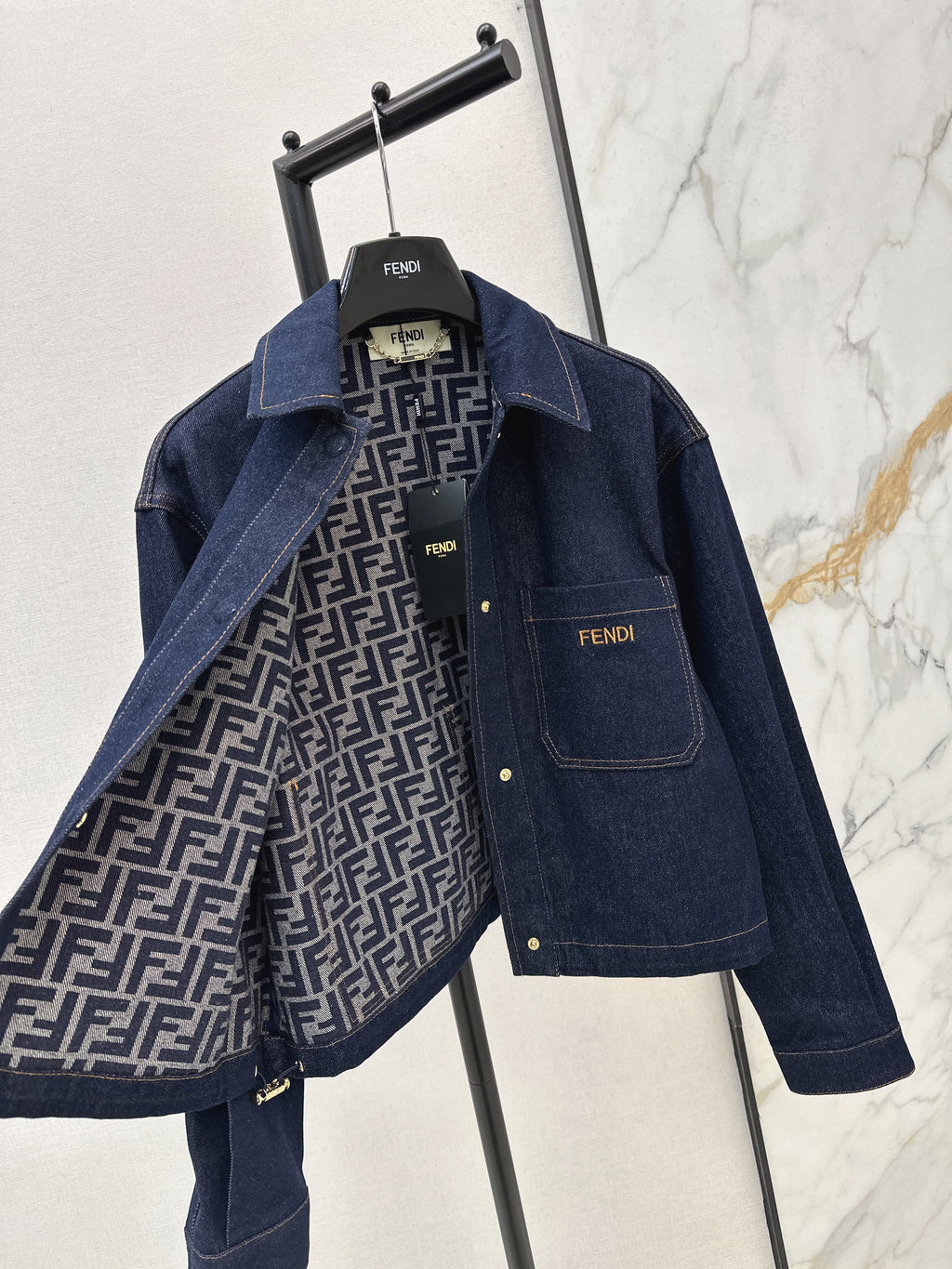 26SS New Arrival: Raw Indigo Collared Denim Jacket